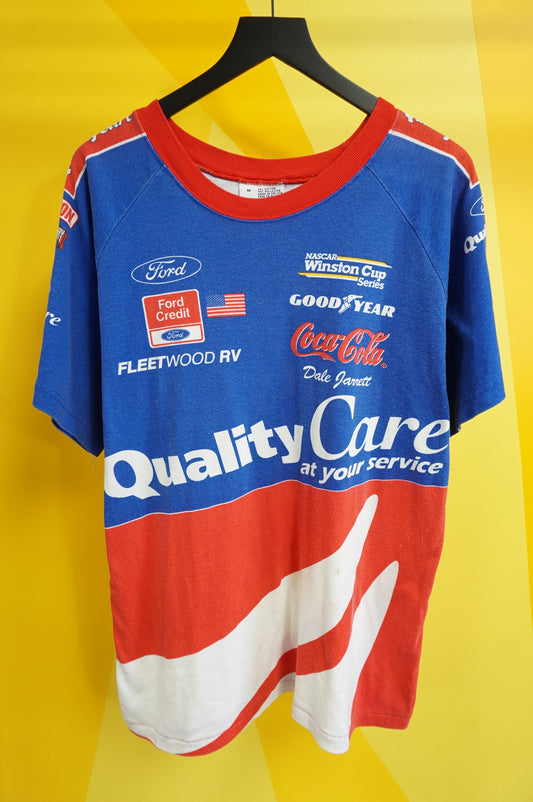 (M/L) 1998 Dale Jarrett Nascar AOP T-Shirt