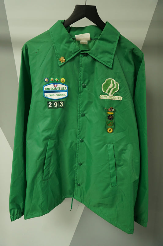 (L/XL) Vtg Girl Scouts Windbreaker