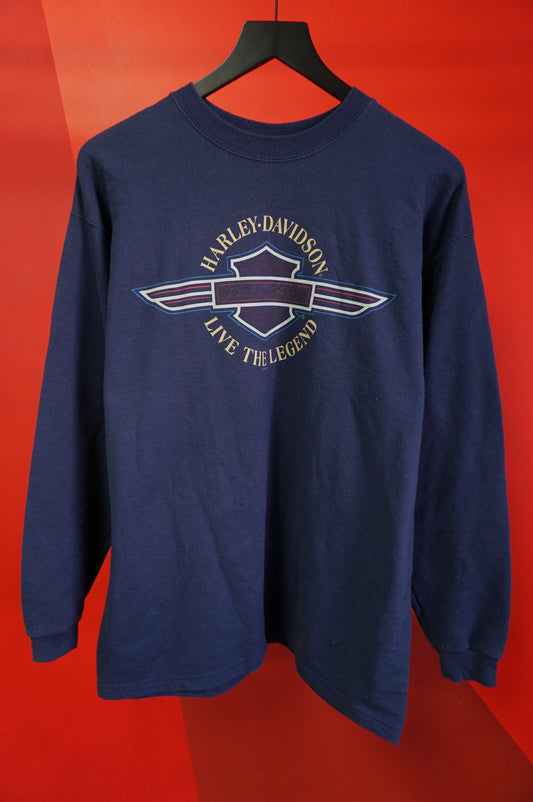 (M) 1998 Fairbanks Harley Davidson Crewneck
