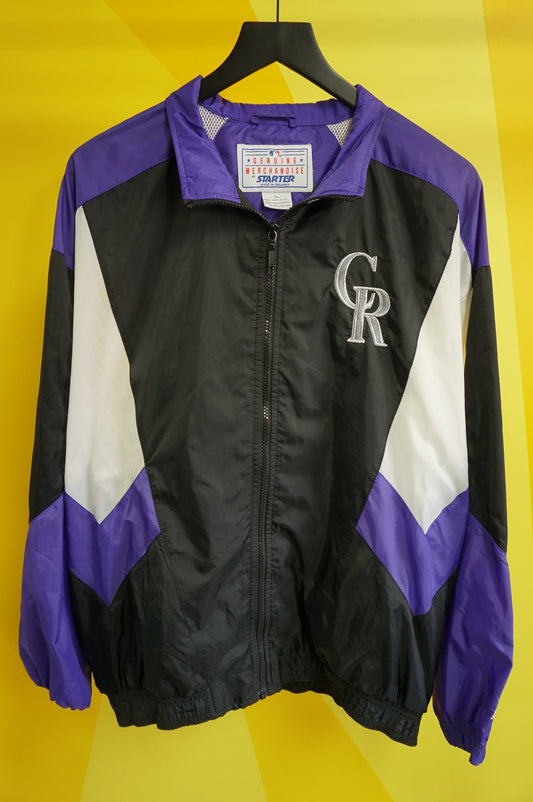 (L/XL) Vtg Colorado Rockies Starter Windbreaker