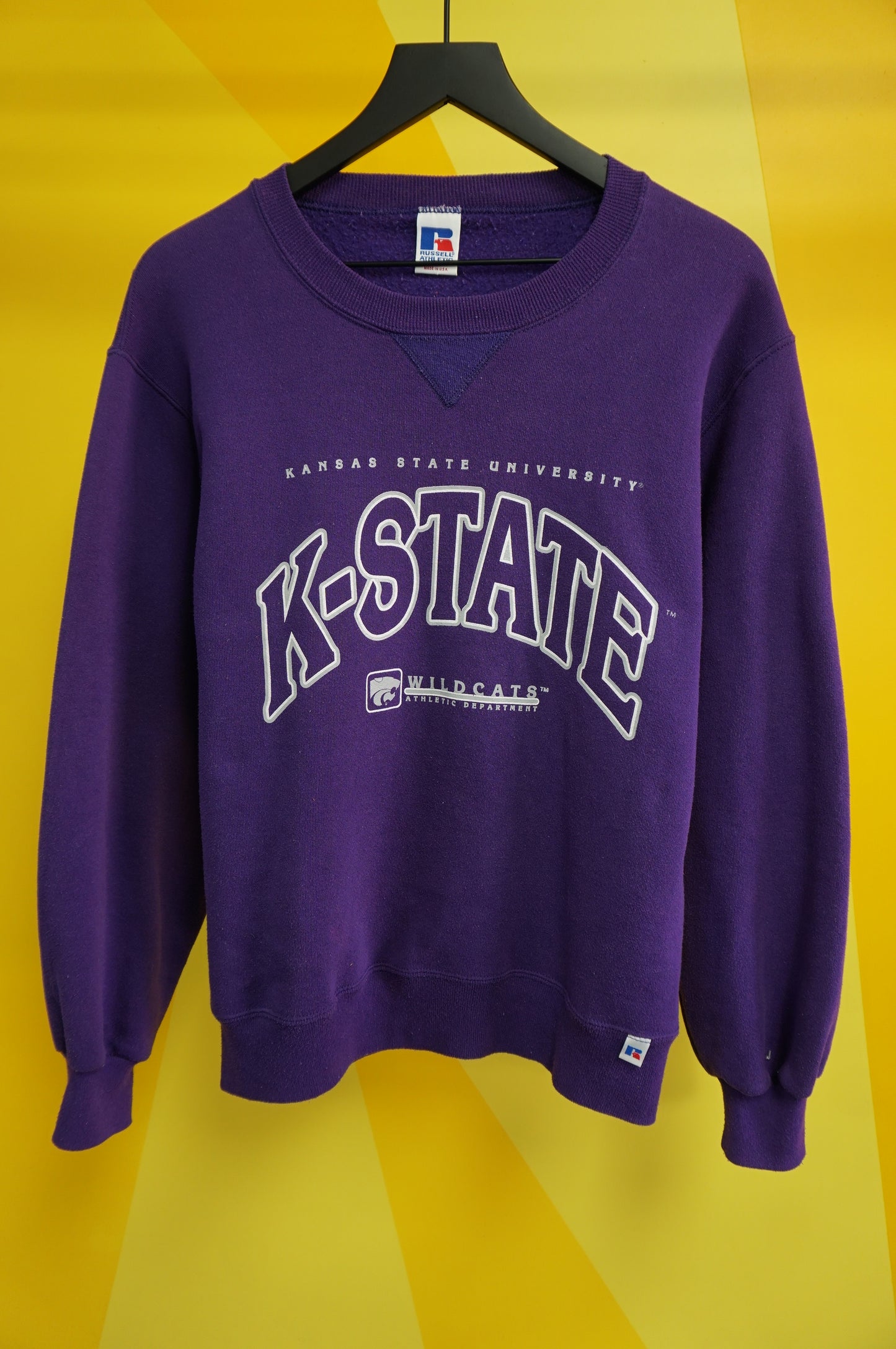 (S) Vtg K-State Russell Athletic Crewneck