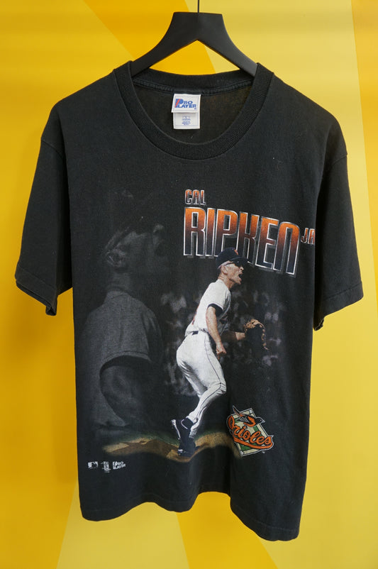 (L) Vtg Baltimore Orioles Cal Ripken Jr Single Stitch T-Shirt