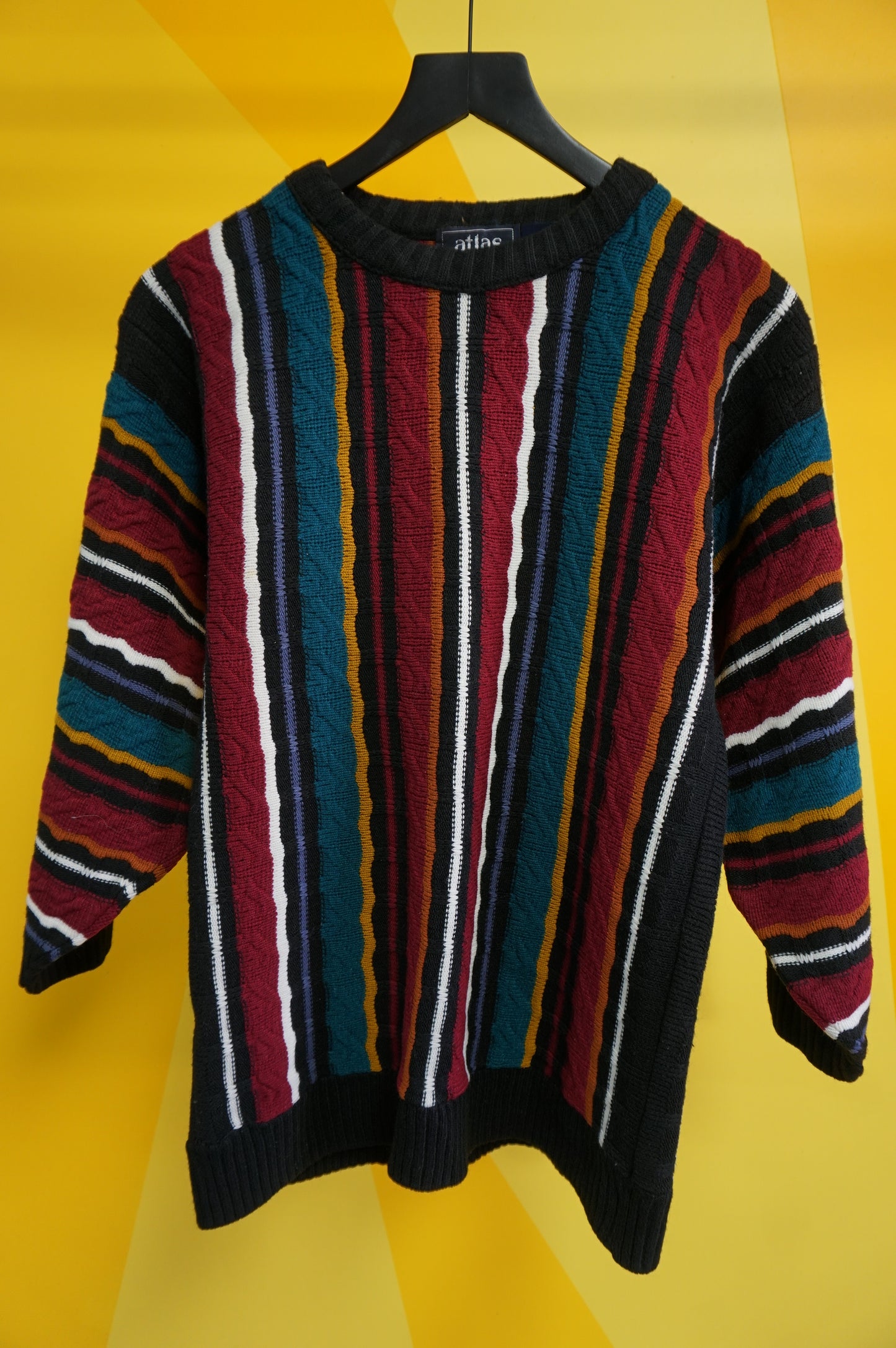 (Women's M) USA Made Striped Knit Sweater