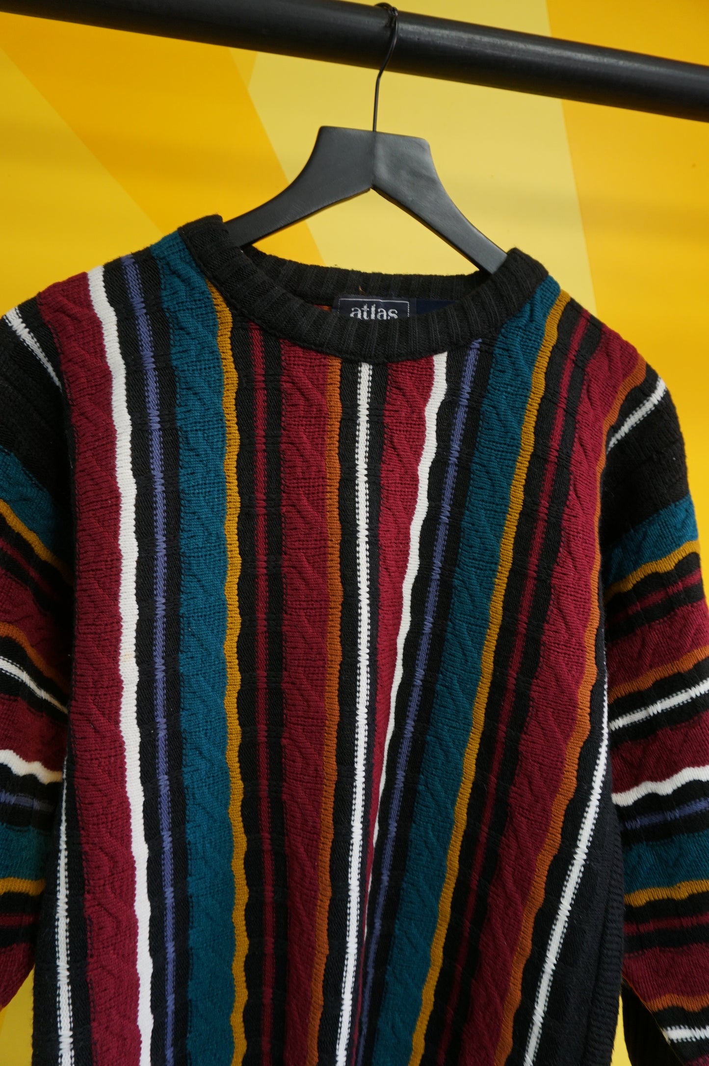 (Women's M) USA Made Striped Knit Sweater