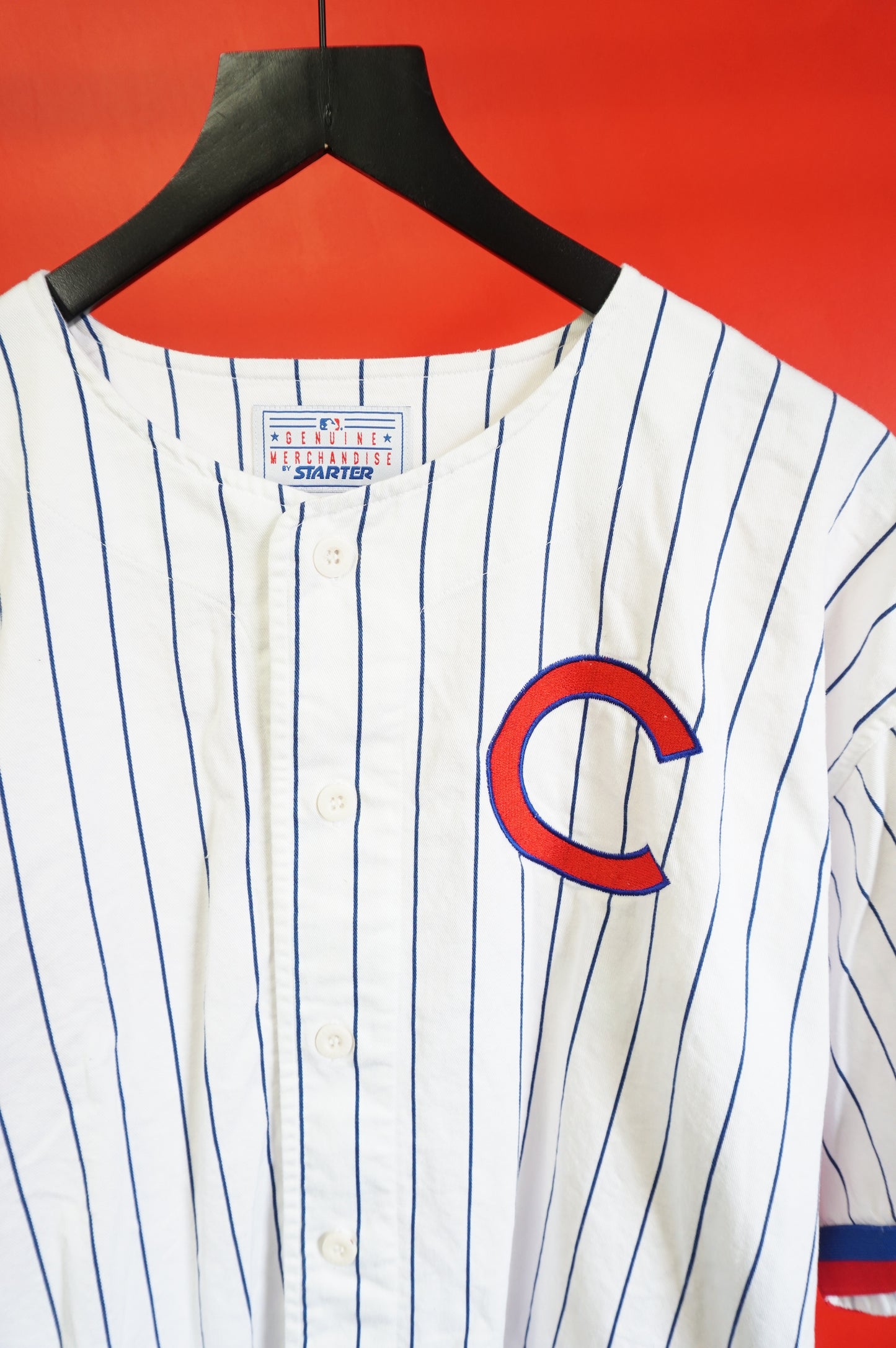 (L) Chicago Cubs Pinstripe Starter Jersey