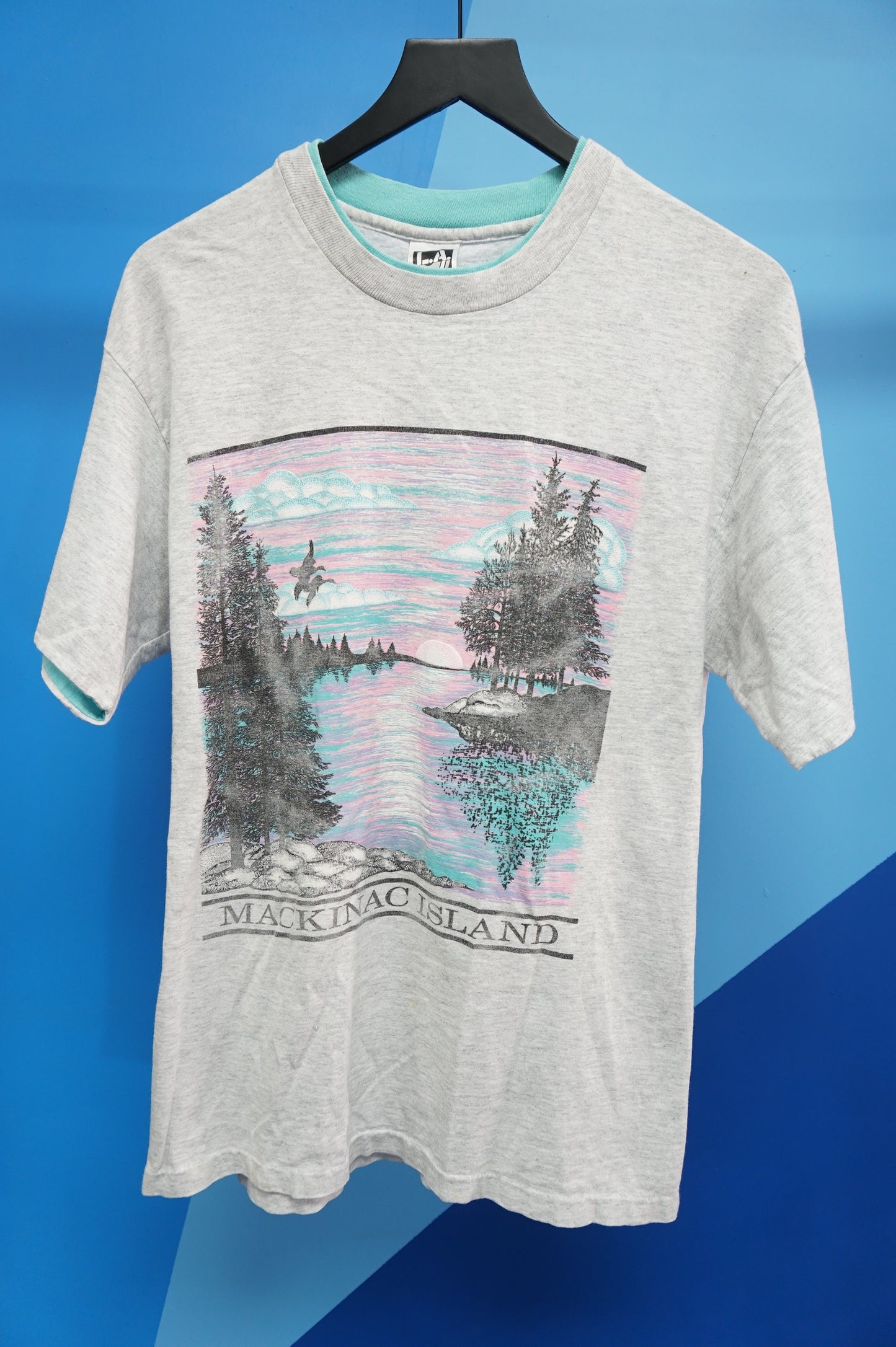 (M/L) Vtg Mackinac Island Single Stitch T-Shirt