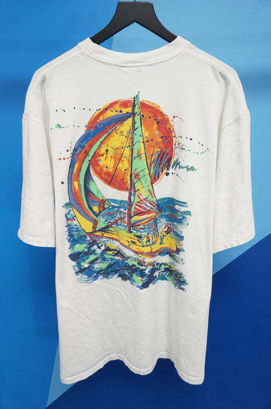 (XL/XXL) Vtg Hobie Sailboat T-Shirt