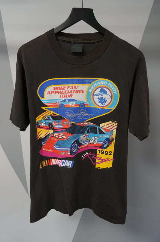 (L) 1992 Richard Petty Fan Appreciation Tour Single Stitch T-Shirt