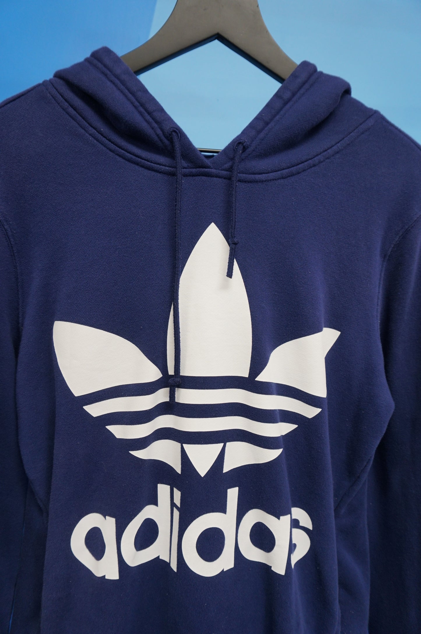 (S) Essential Navy Adidas Hoodie