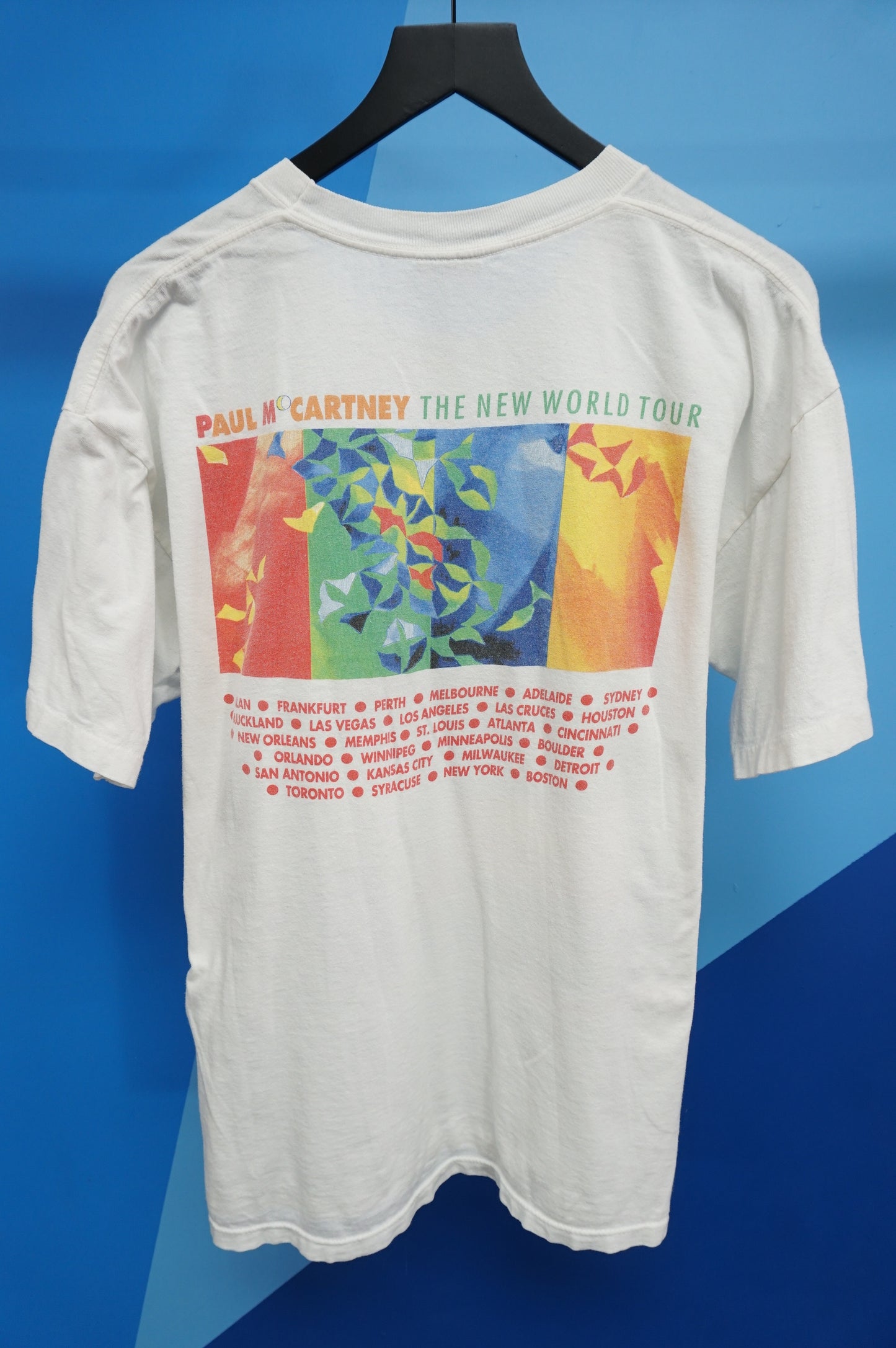 (XL) 1993 Paul McCartney The New World Tour Single Stitch T-Shirt