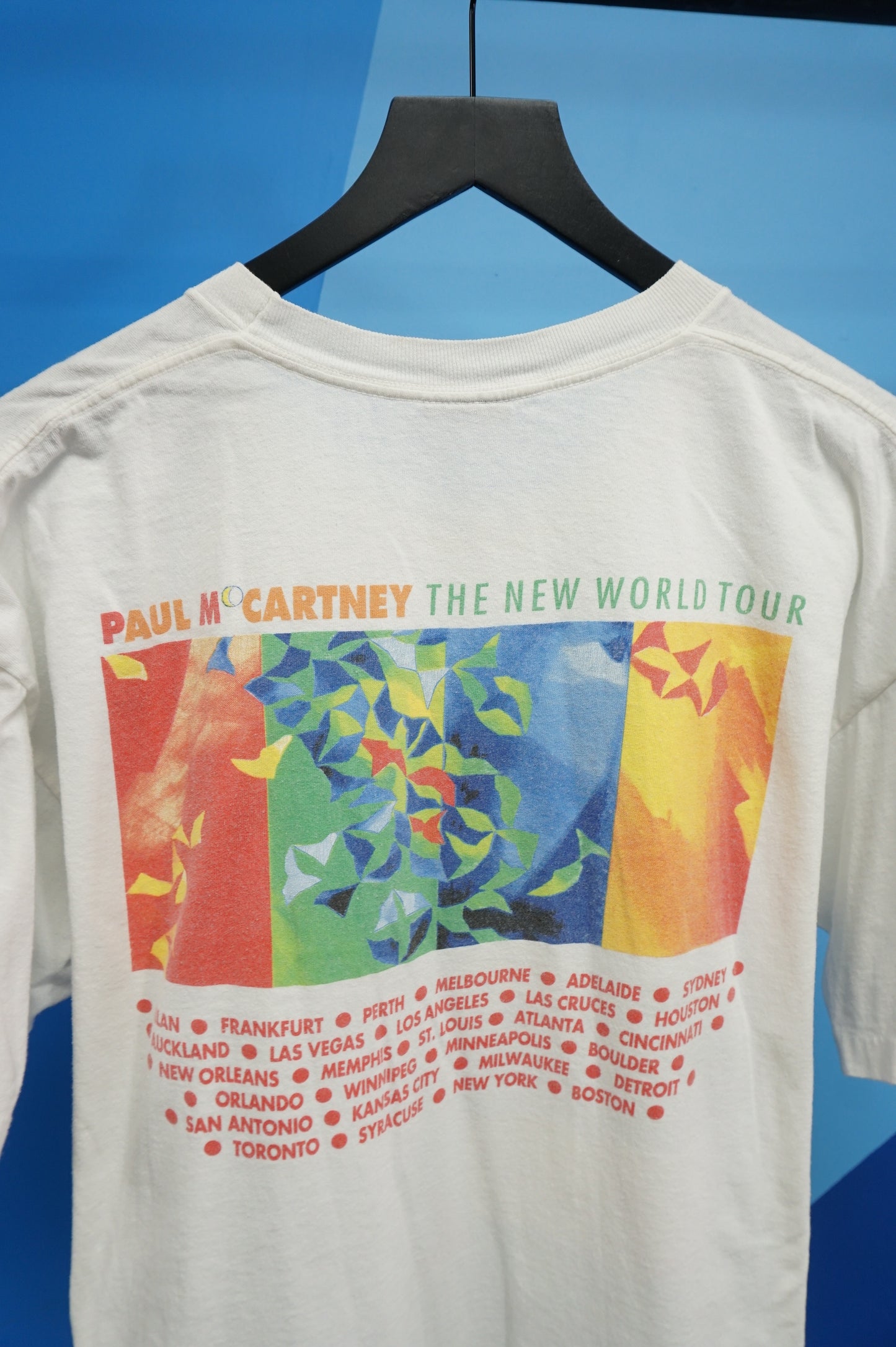 (XL) 1993 Paul McCartney The New World Tour Single Stitch T-Shirt