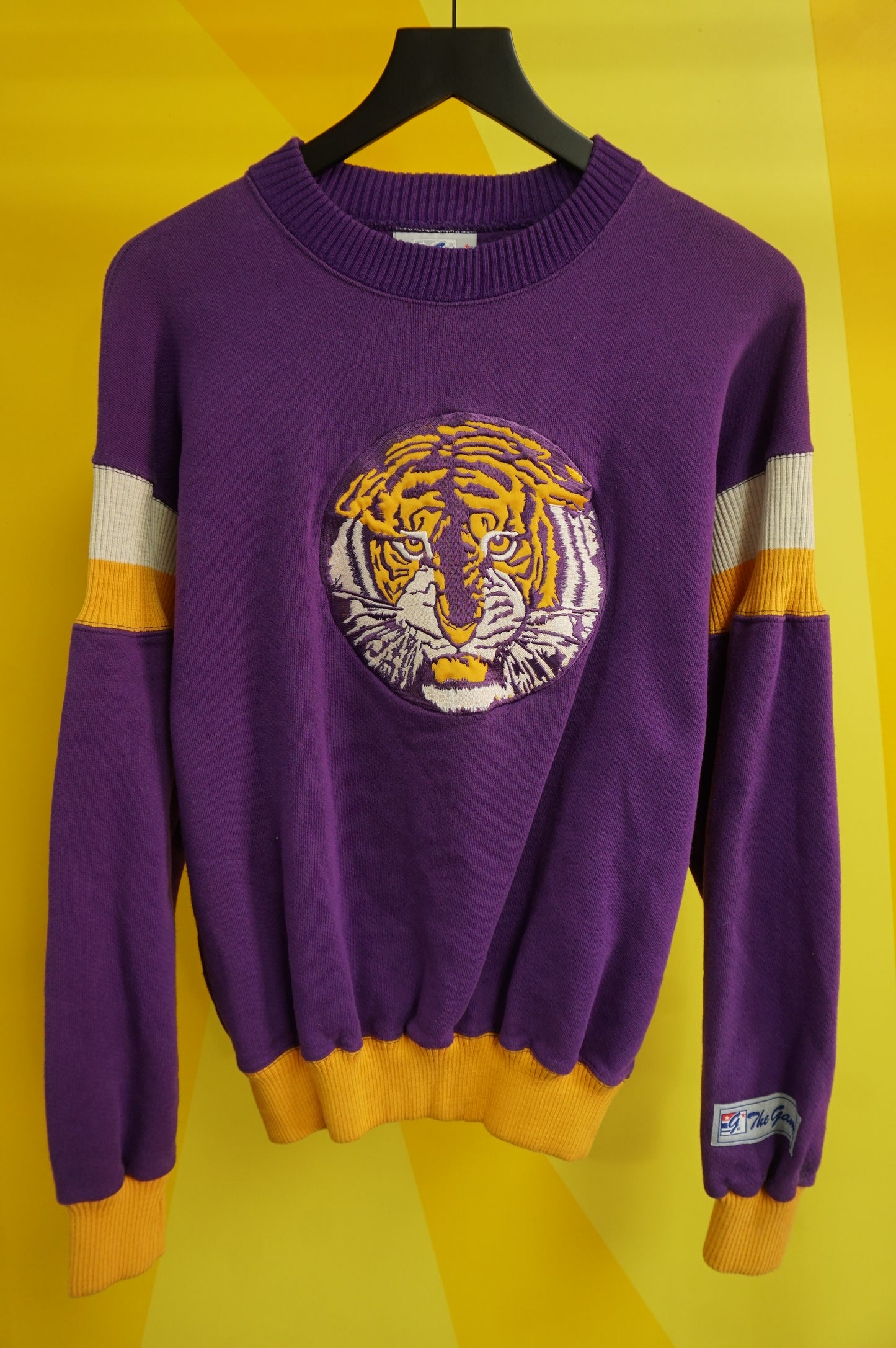 (M) Vtg LSU Embroidered Crewneck