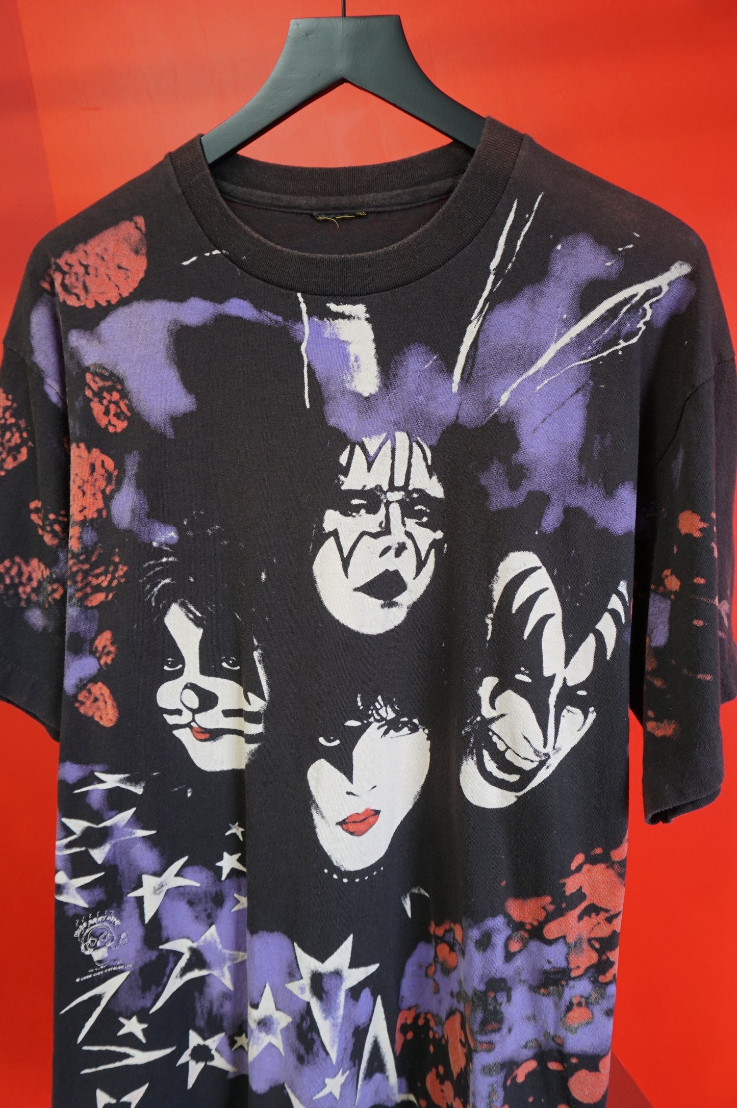 (L) 1996 Kiss Alive/Worldwide Single Stitch AOP Tour T-Shirt