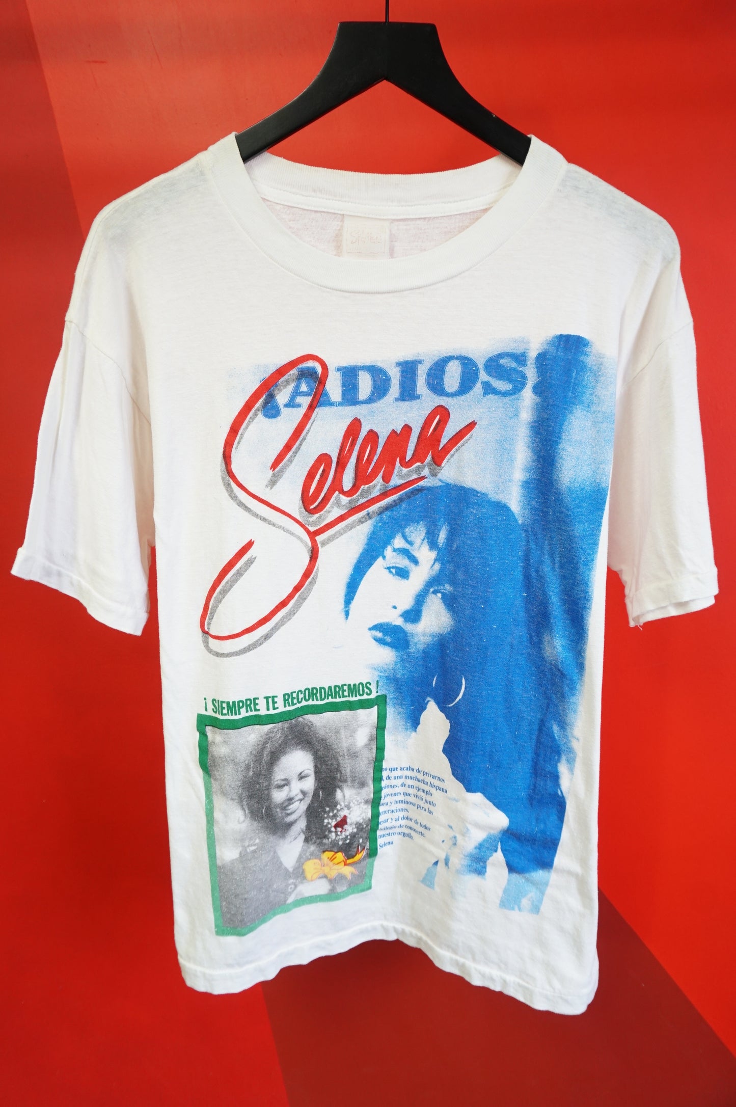 (M/L) Adios Selena! Single Stitch Tribute T-Shirt