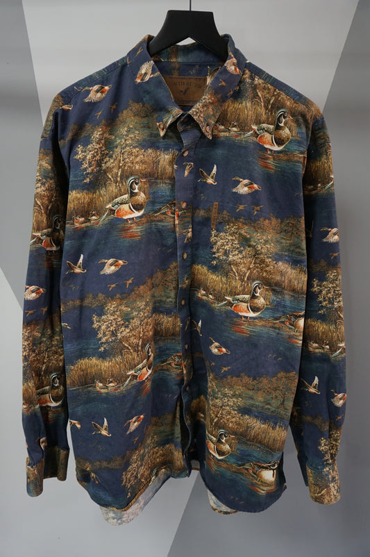 (XXL) North River Duck Button Up Shirt