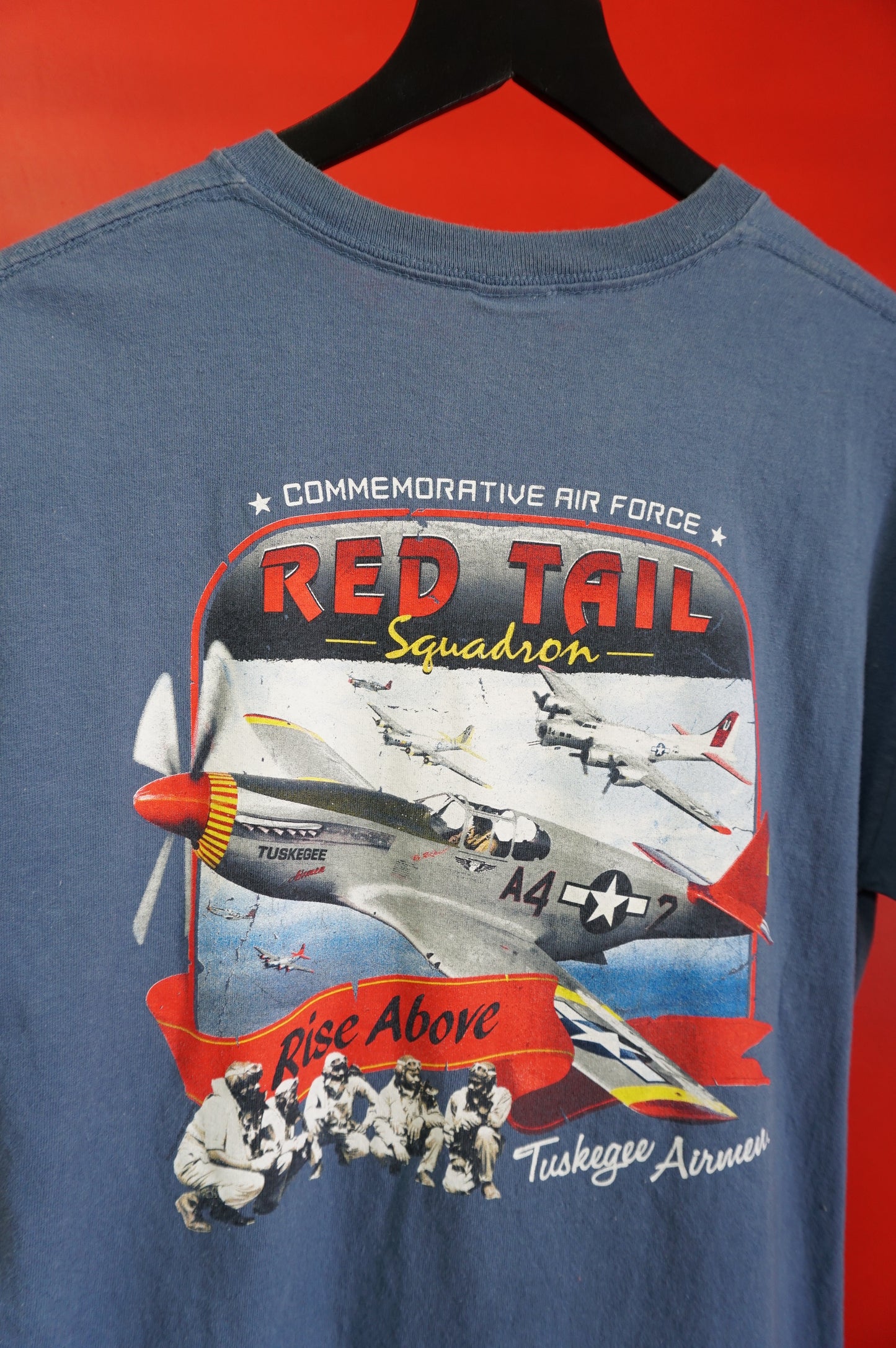 (M) Tuskegee Airmen  Red Tail Squadron T-Shirt