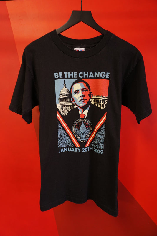 (M) Barrack Obama Be The Change T-Shirt