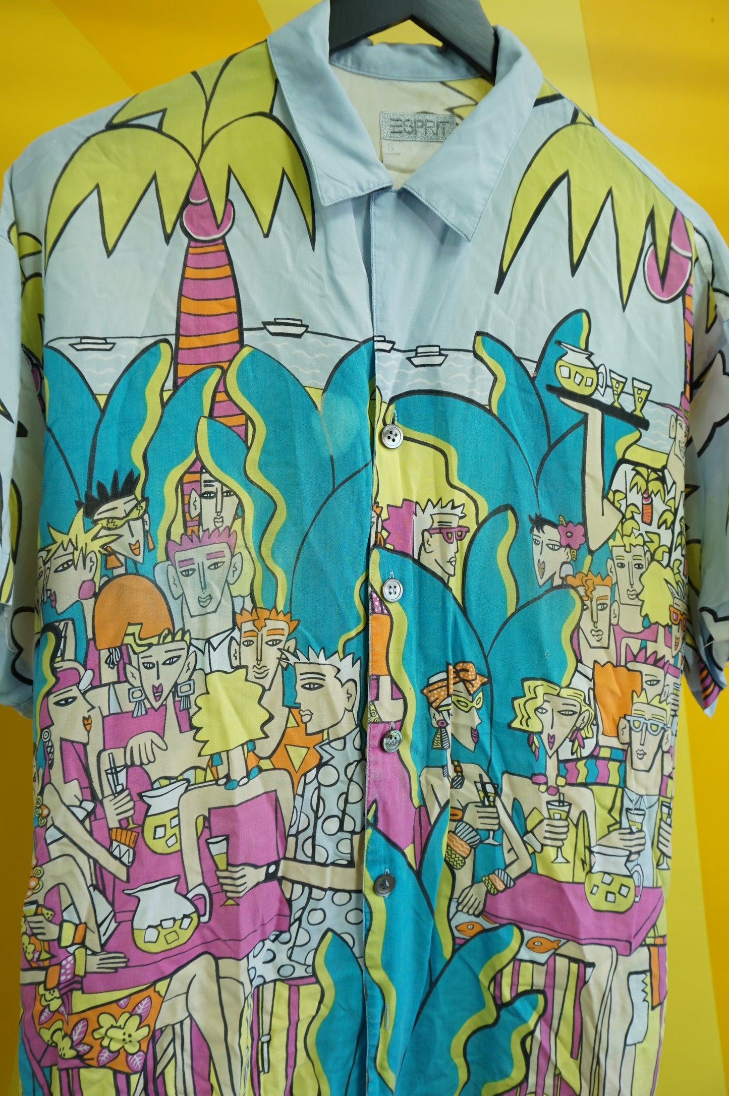 (L) 90s Beach Party Hawaiian Shirt