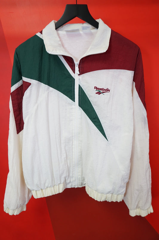 (S/M) Vtg Reebok Big Logo Windbreaker