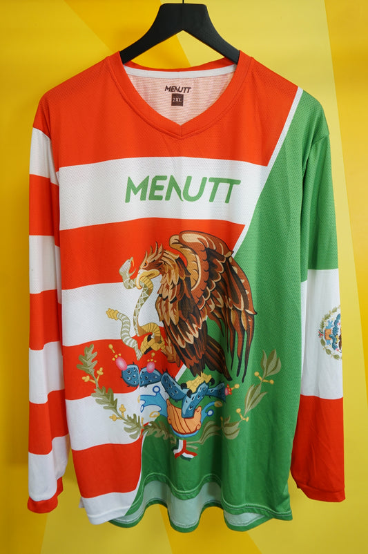 (XL/XXL) Menutt Mexico LS Soccer Jersey