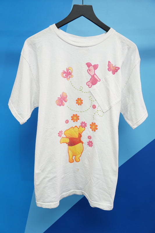 (L) Winnie the Pooh Vintage Pocket T-Shirt