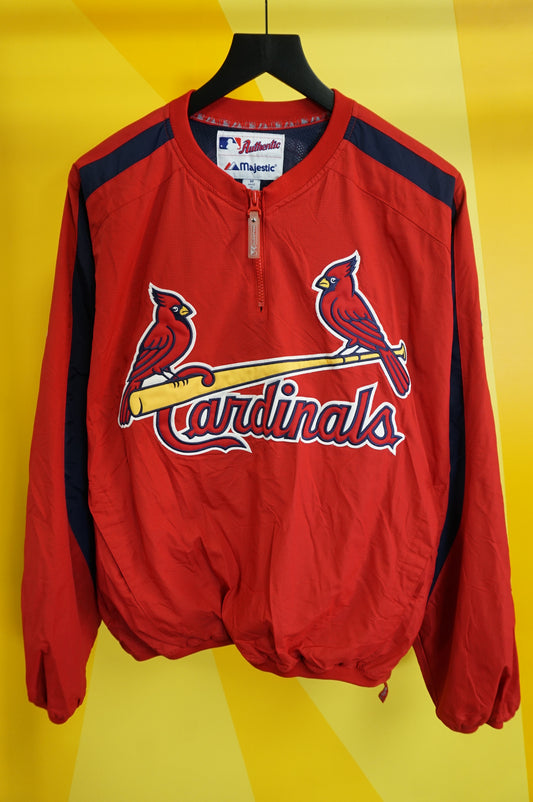 (M/L) St. Louis Cardinals Pullover Windbreaker