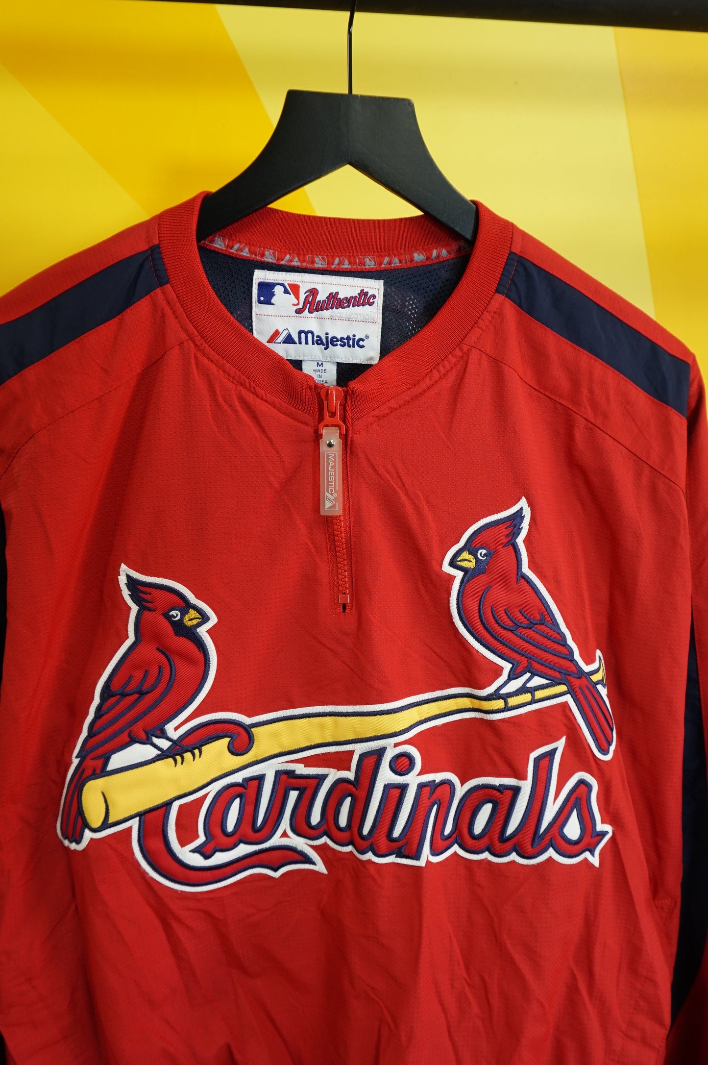 (M/L) St. Louis Cardinals Pullover Windbreaker