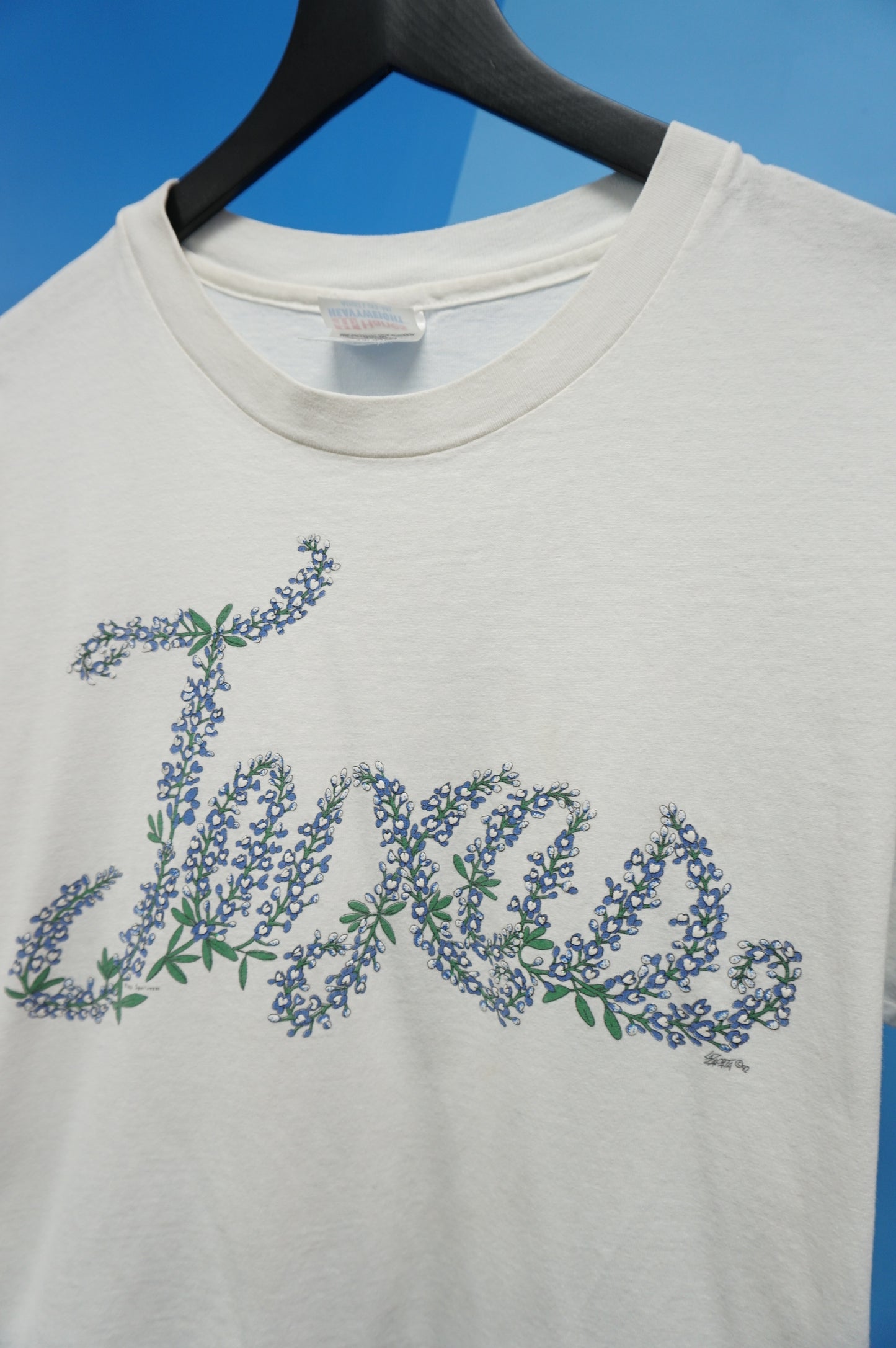 (L) 1992 Texas Bluebonnets Single stitch T-Shirt