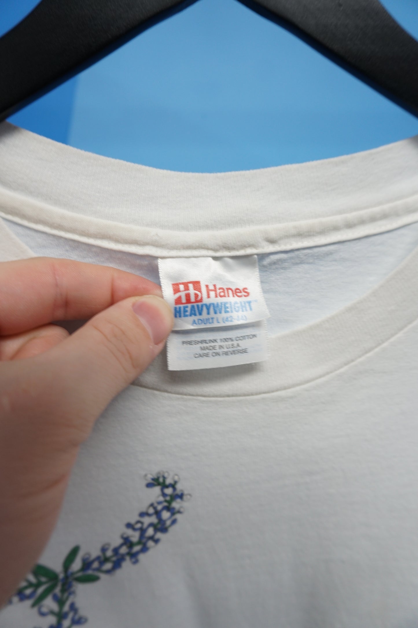(L) 1992 Texas Bluebonnets Single stitch T-Shirt