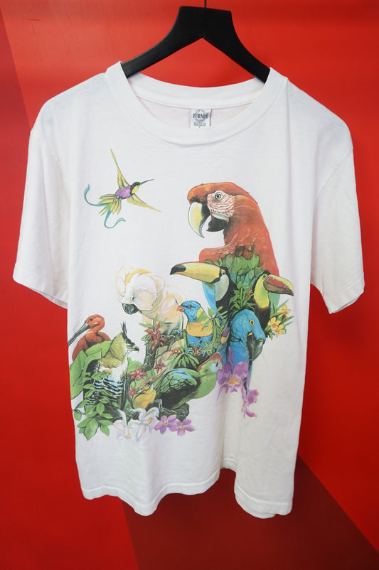 (L) Vtg Bird Gang Single Stitch T-Shirt