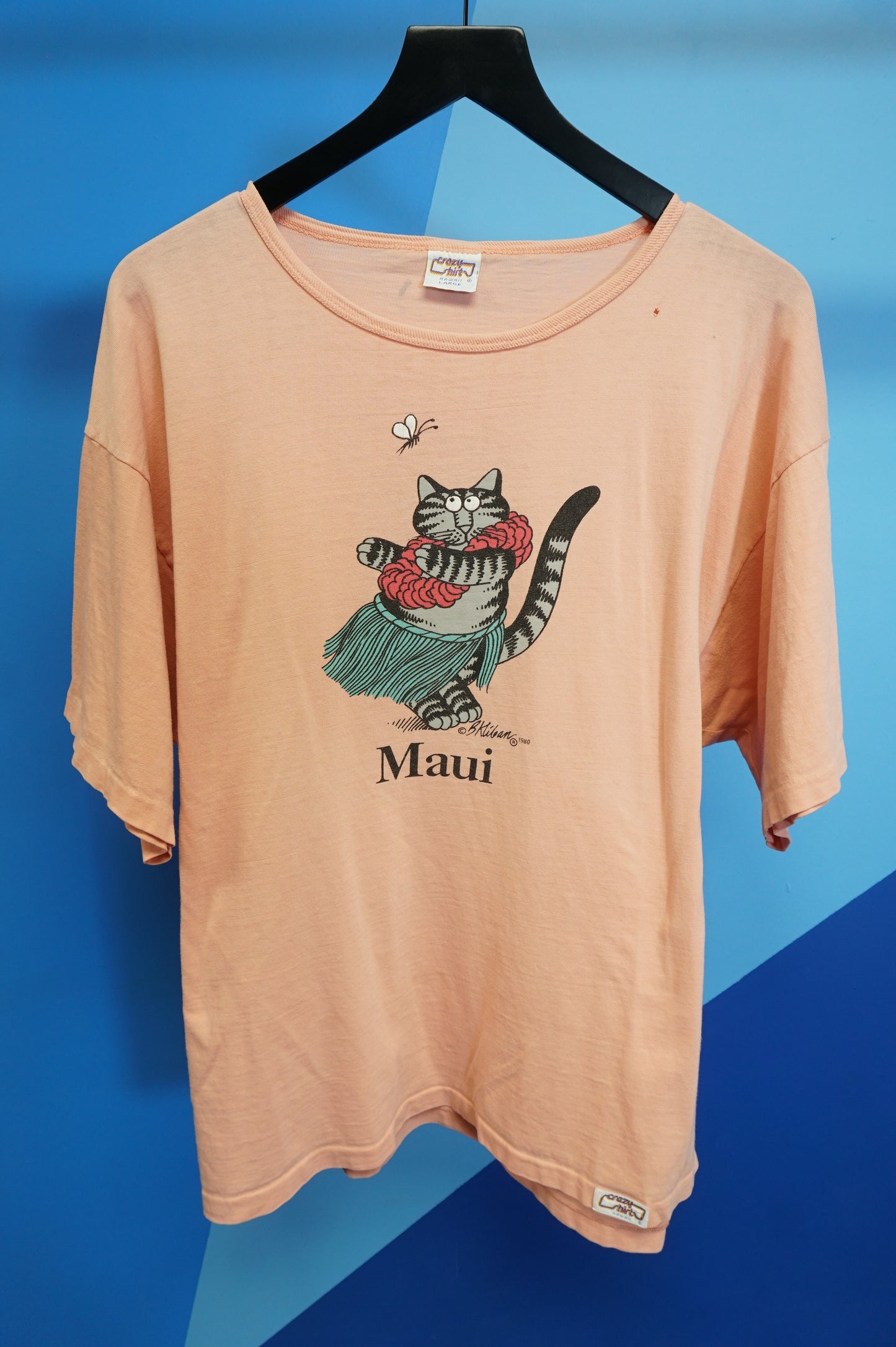 (L/XL) 1980 Maui Cat Single Stitch Tourist T-Shirt