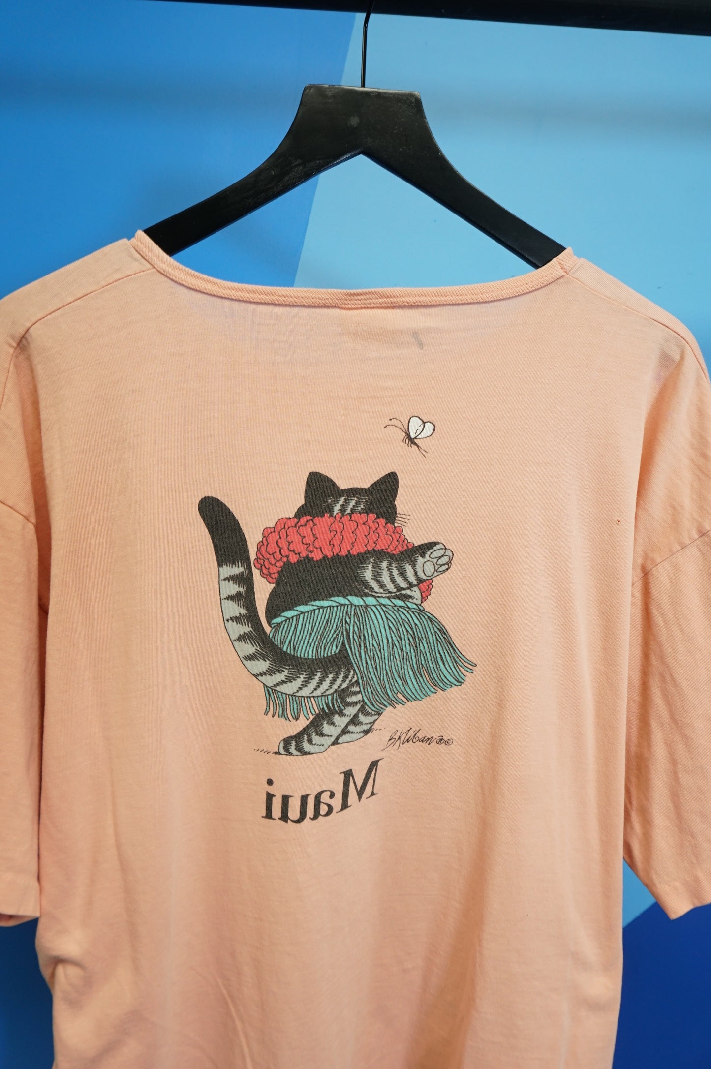 (L/XL) 1980 Maui Cat Single Stitch Tourist T-Shirt