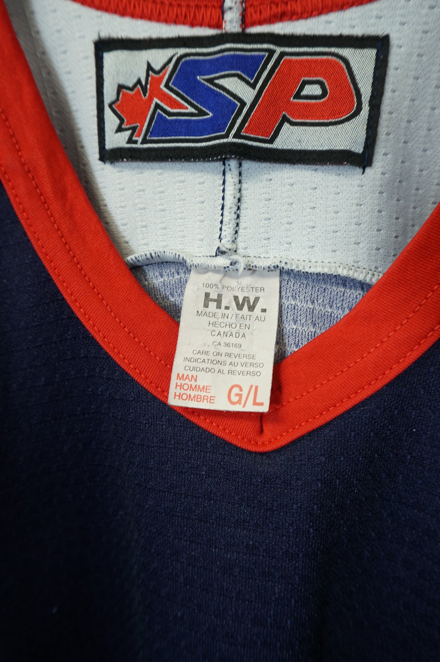 (L/XL) Vtg USA Hockey Jersey