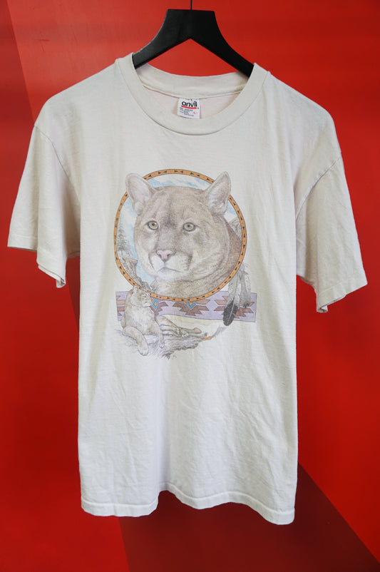 (L) Vtg Mountain Lion Single Stitch T-Shirt