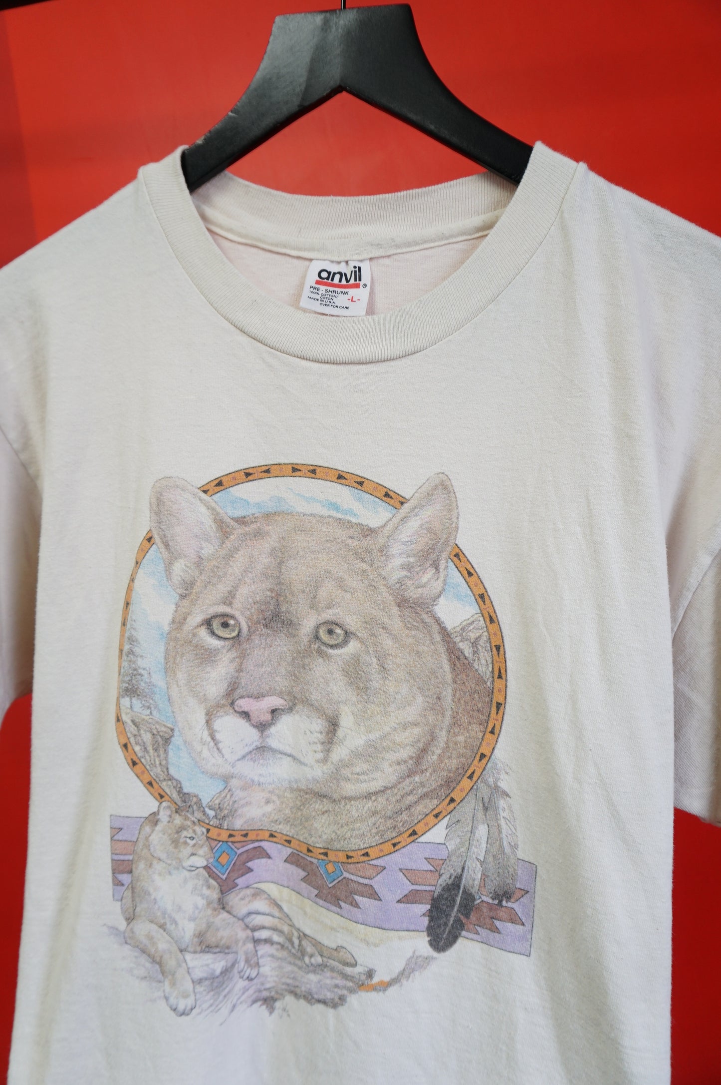 (L) Vtg Mountain Lion Single Stitch T-Shirt