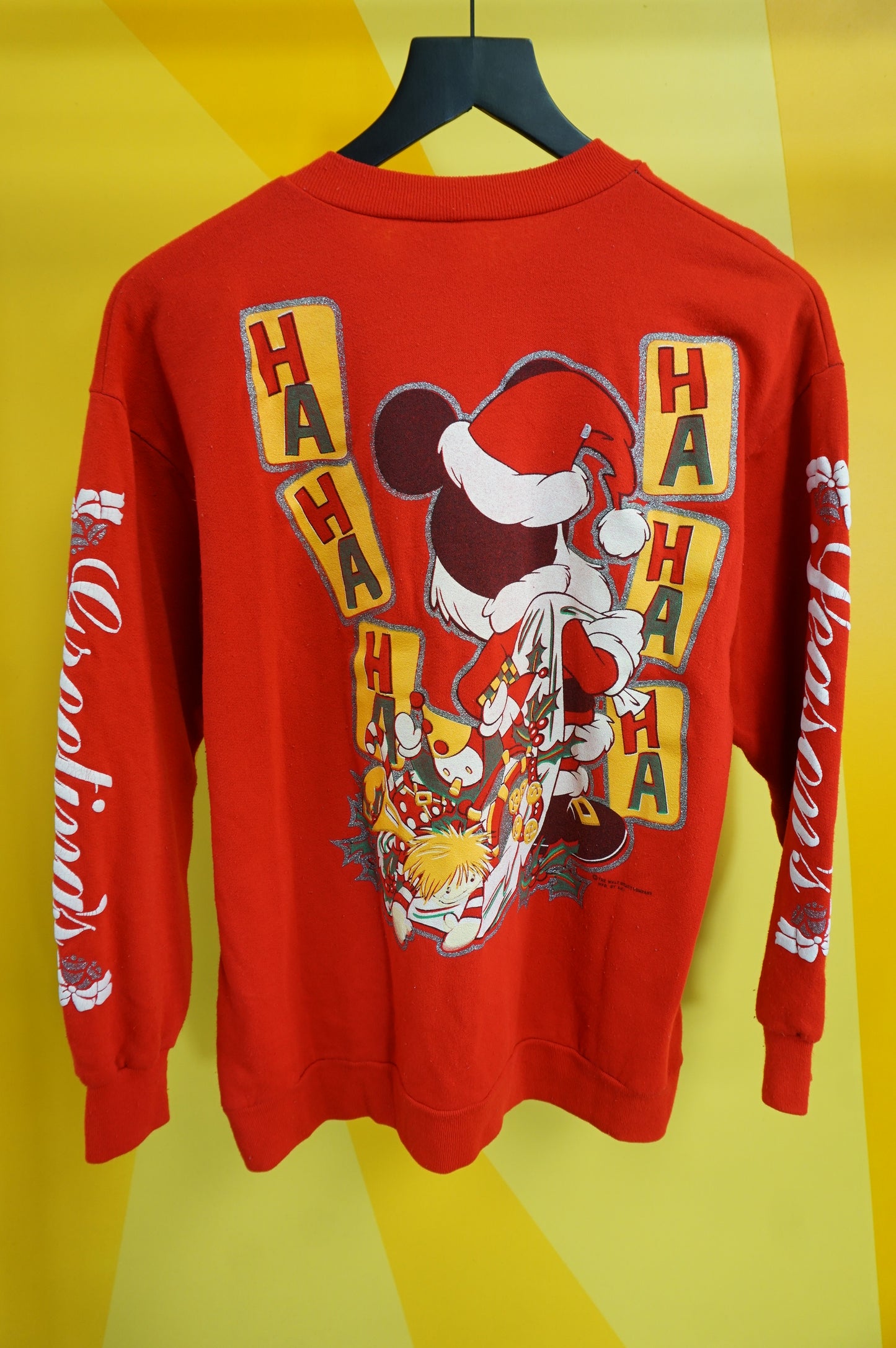 (M) Hohoho Mickey 90s Crewneck