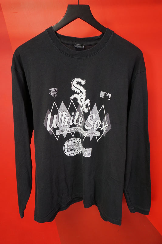 (M/L) 2005 Chicago White Sox World Series Champs LS T-Shirt