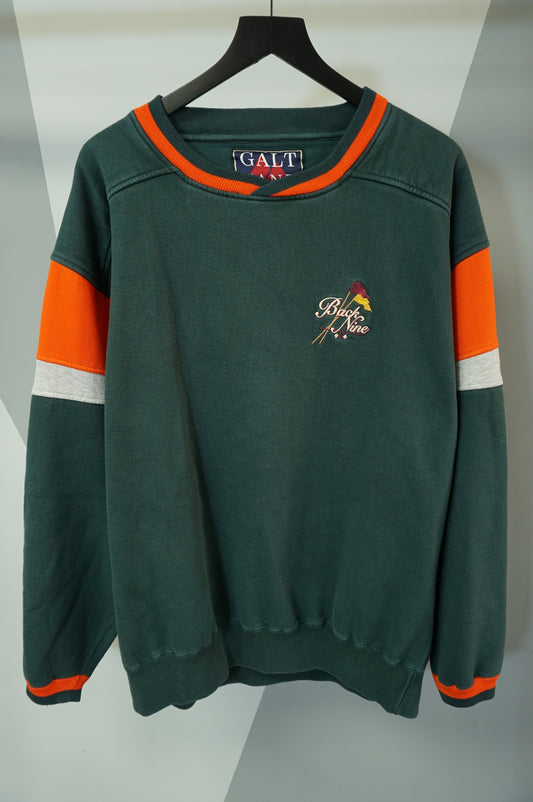 (L/XL) Vtg Embroidered Golf Crewneck