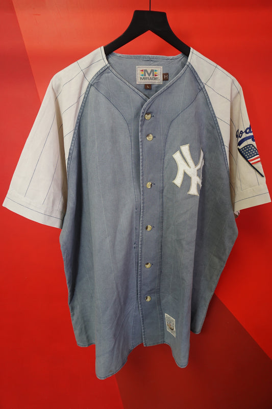 (L/XL) Vtg New York Dodgers Baseball Jersey