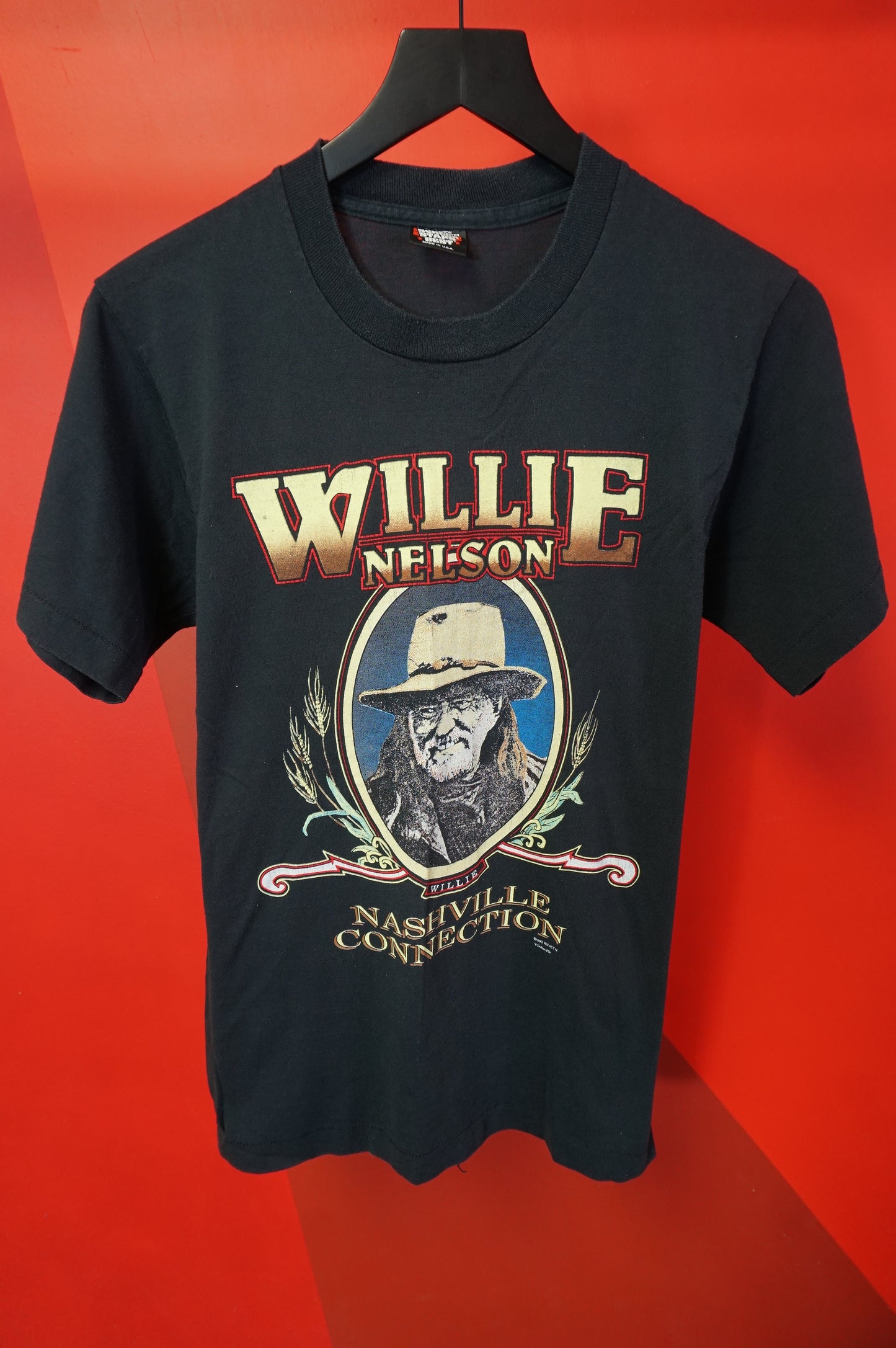 (S/M) 1990 Willie Nelson Nashville Connection Single Stitch T-Shirt