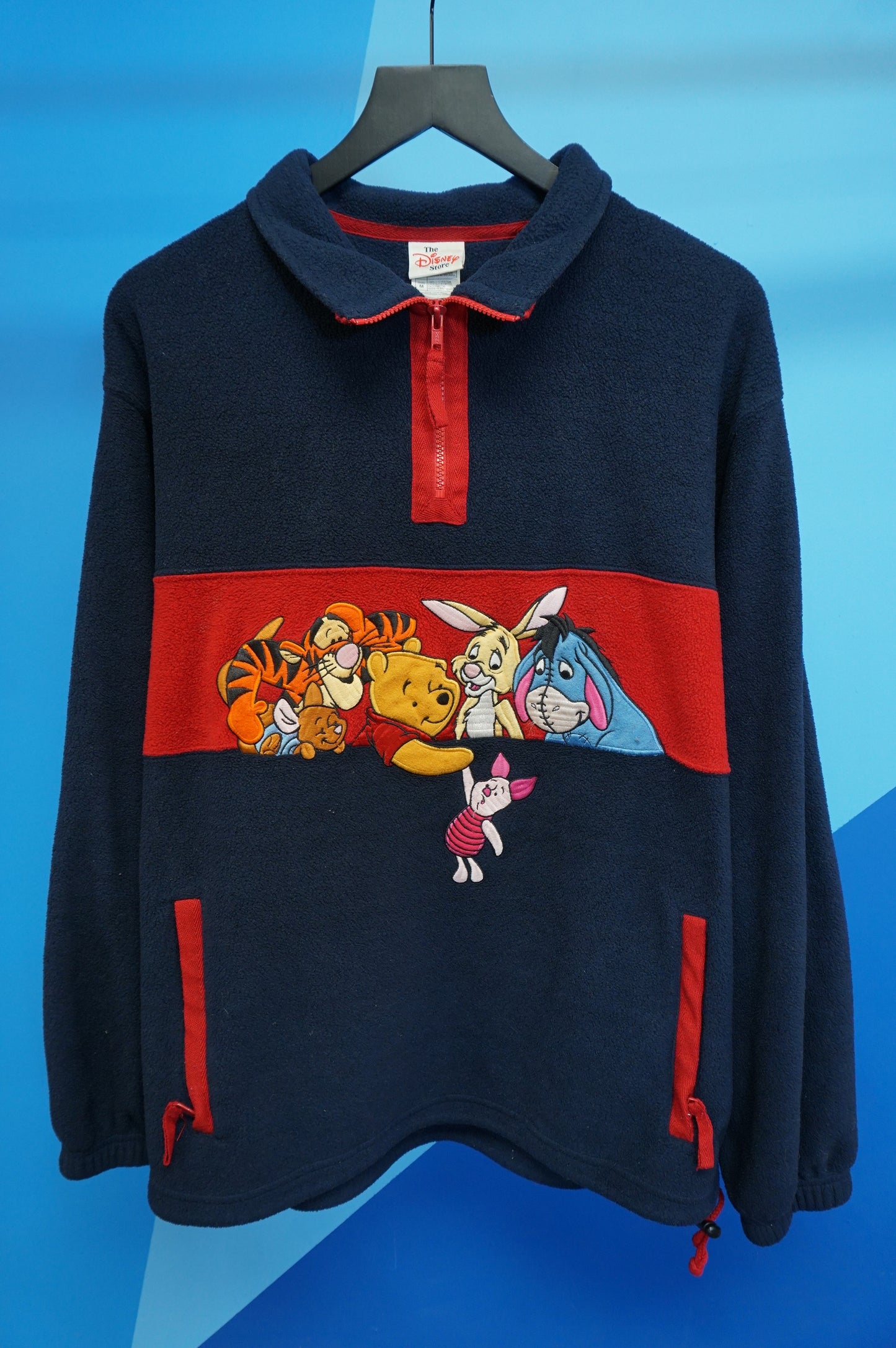 (M/L) Vtg Winnie The Pooh & Gang Fleece Pullover