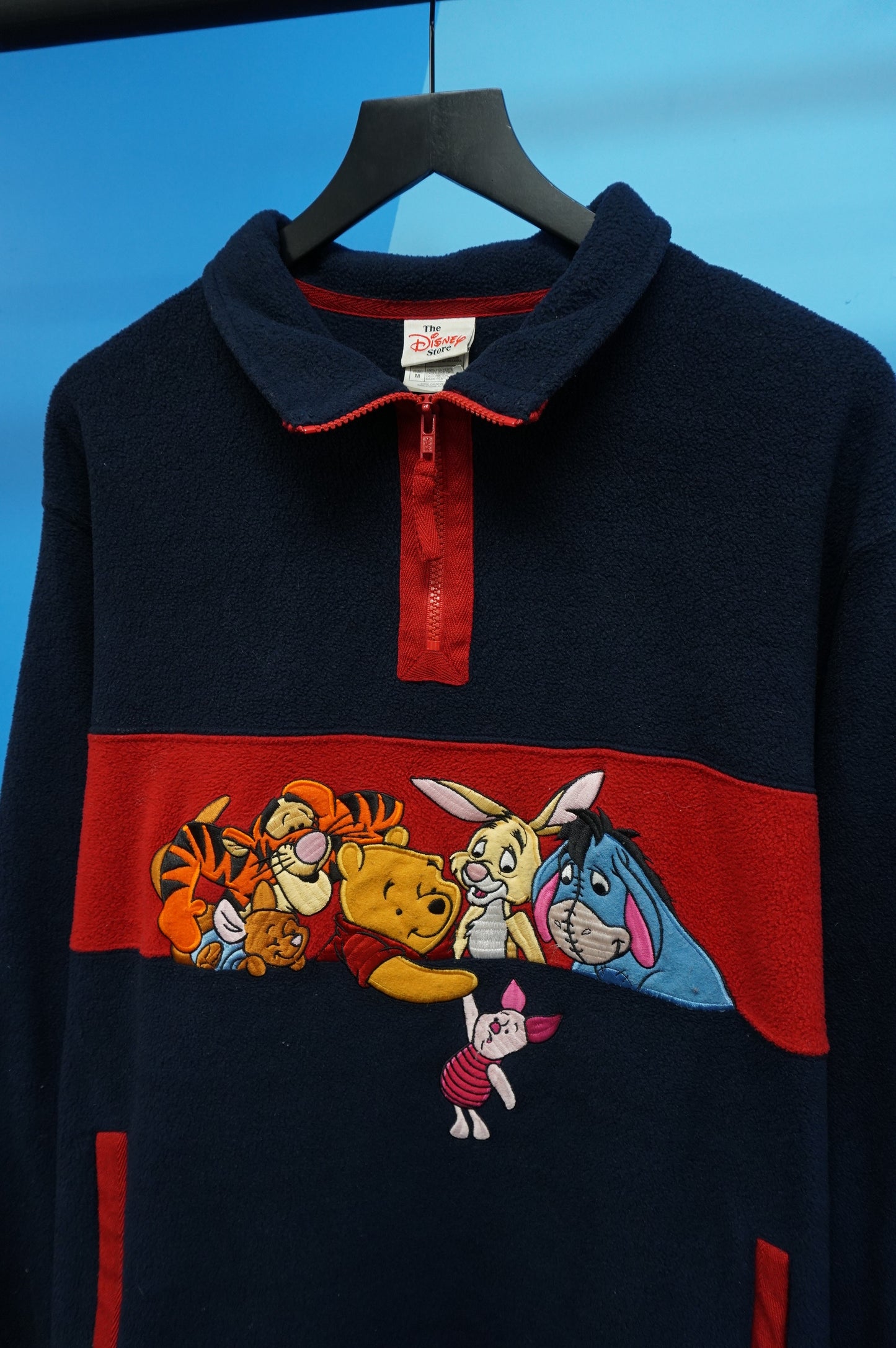 (M/L) Vtg Winnie The Pooh & Gang Fleece Pullover