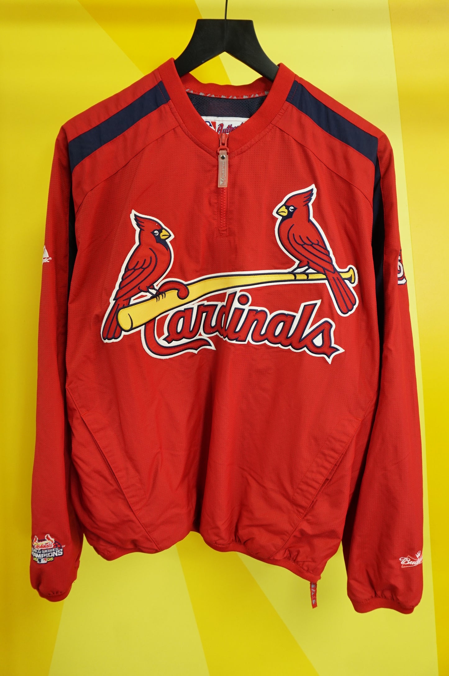 (M/L) 2006 St. Louis Cardinals World Series Champs Windbreaker