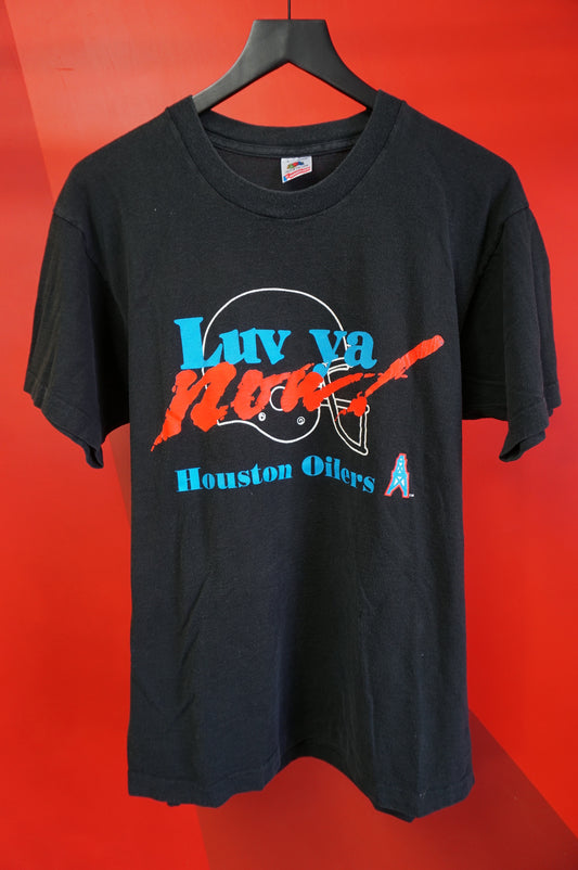 (L) Luv Ya Now Houston Oilers Single Stitch T-Shirt