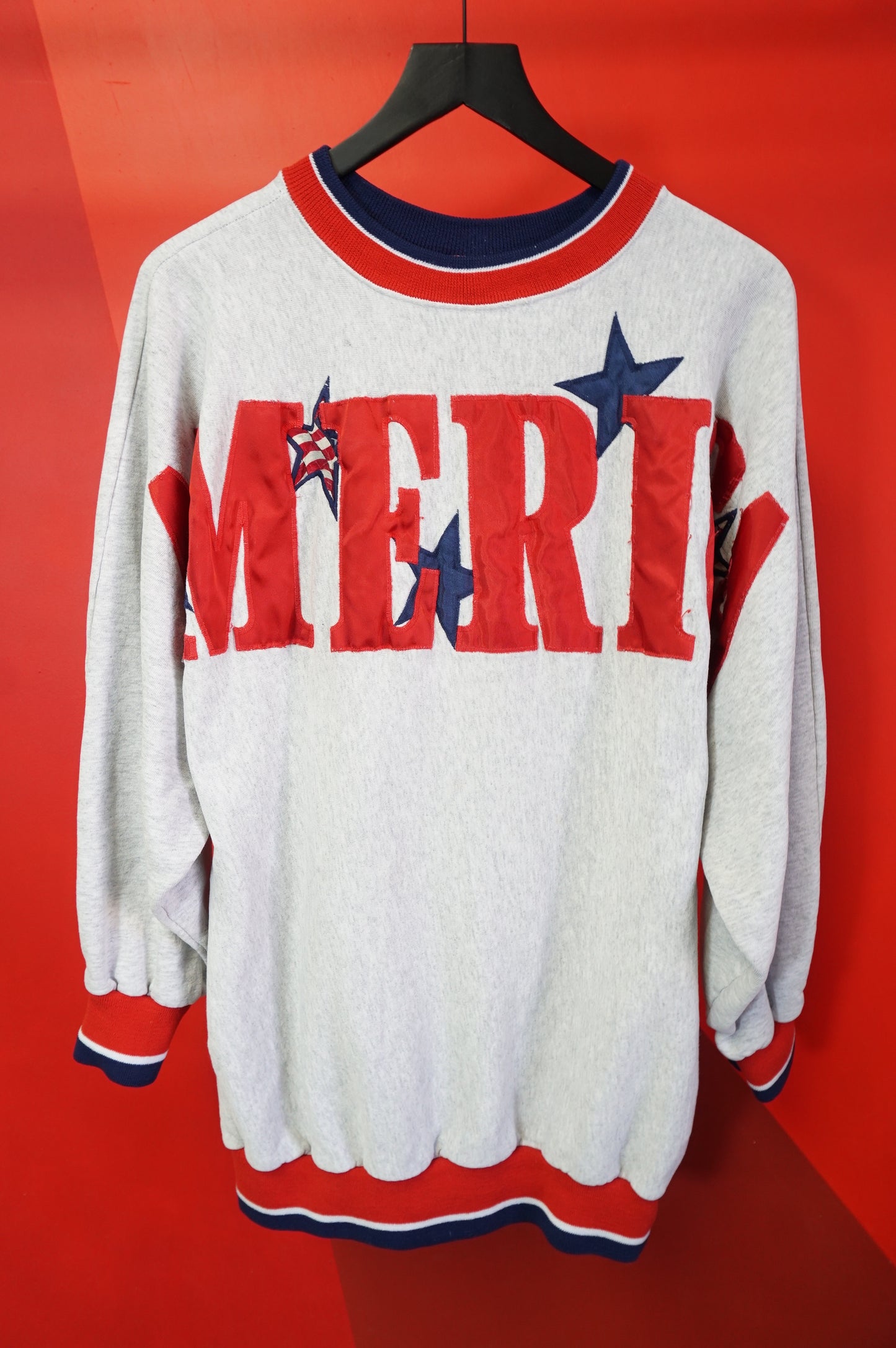 (M/L) Vtg America Spellout Crewneck