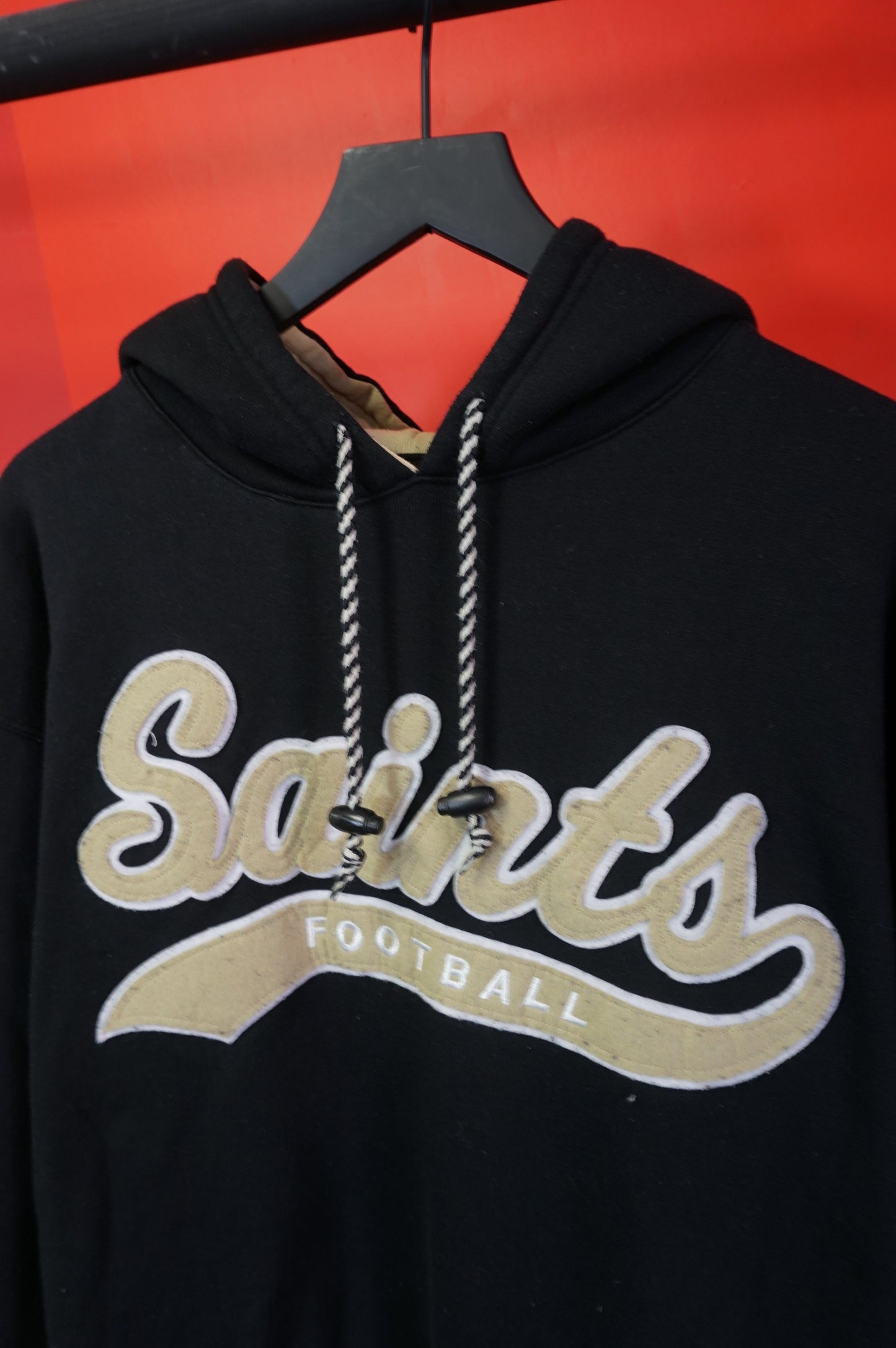 (M/L) Vtg New Orleans Saint Starter Hoodie