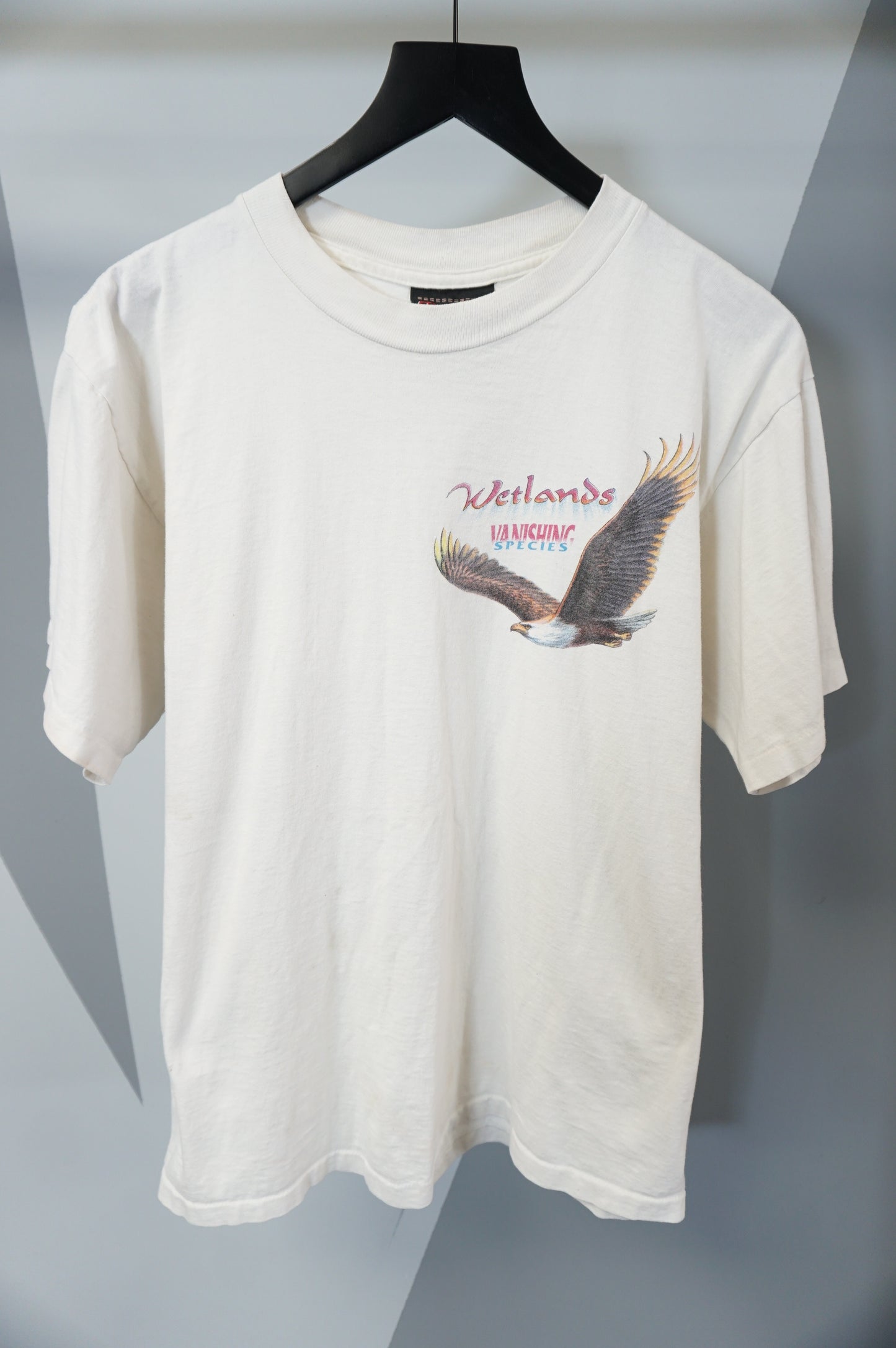 (M/L) Vtg Wetlands Vanishing Species Single Stitch T-Shirt