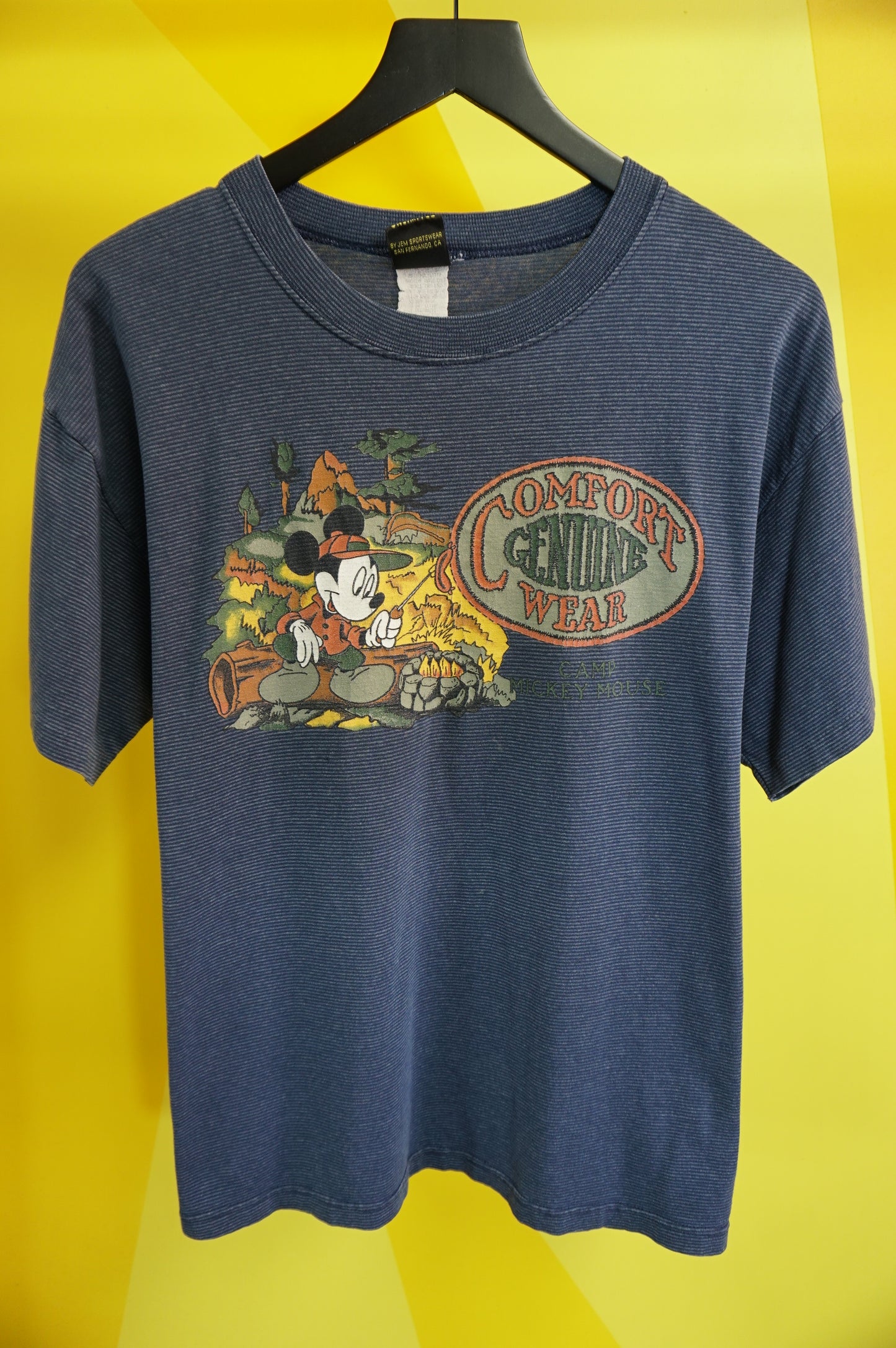 (L) Camp Mickey Mouse Single Stitch T-Shirt