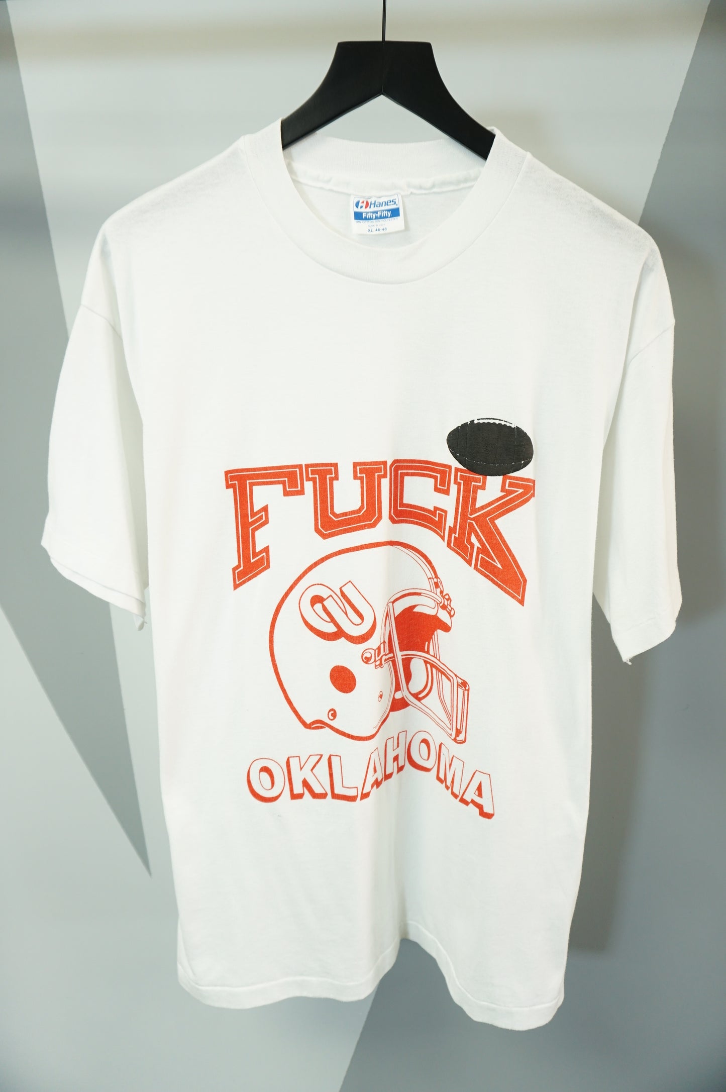 (L/XL) Vtg Fuck Oklahoma Single Stitch T-Shirt