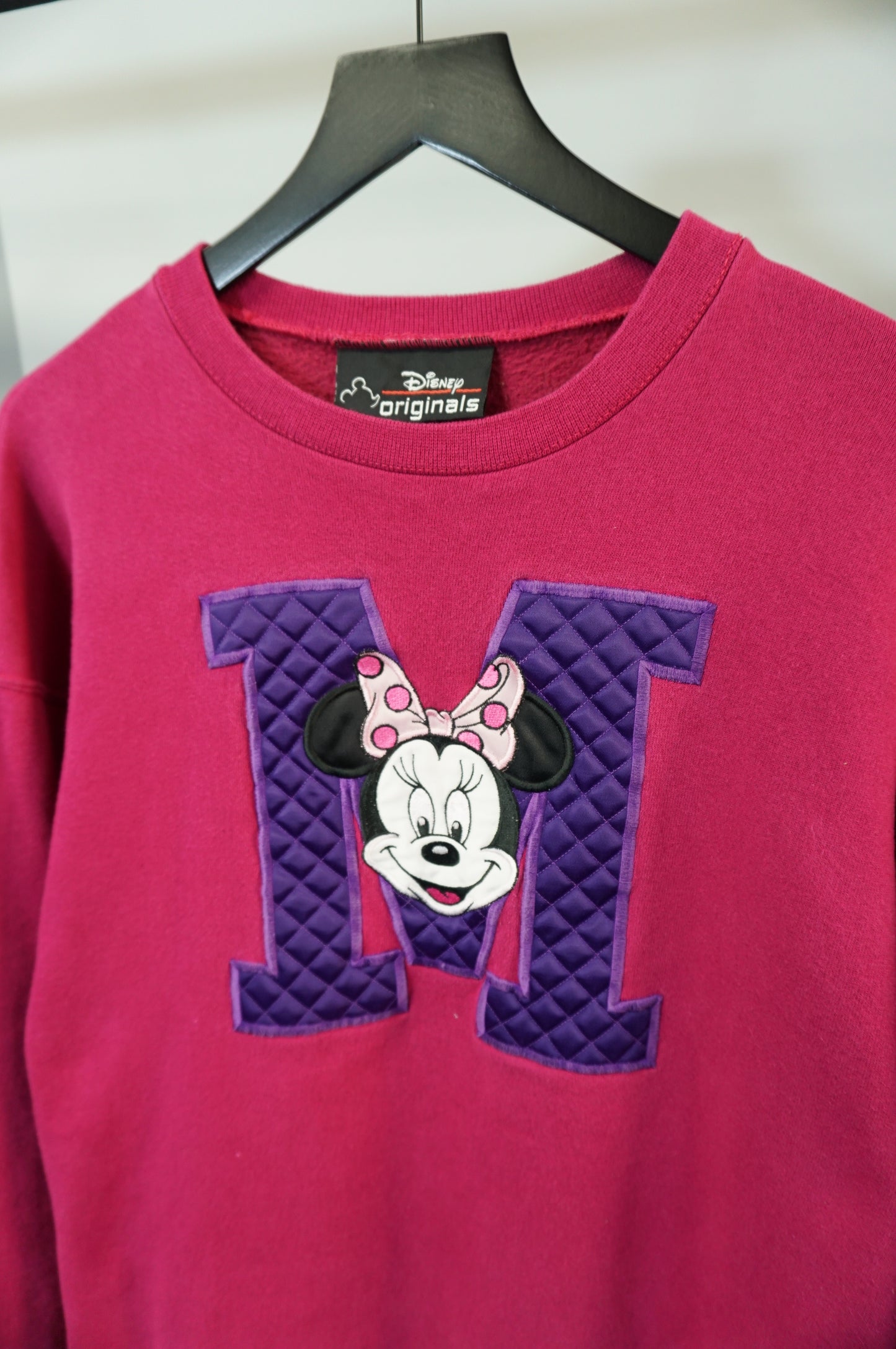 (L) Vtg Minnie Mouse Embroidered Crewneck